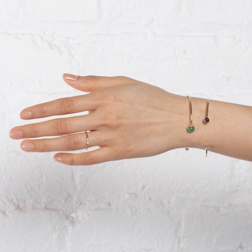 Small Single Diamond Ring