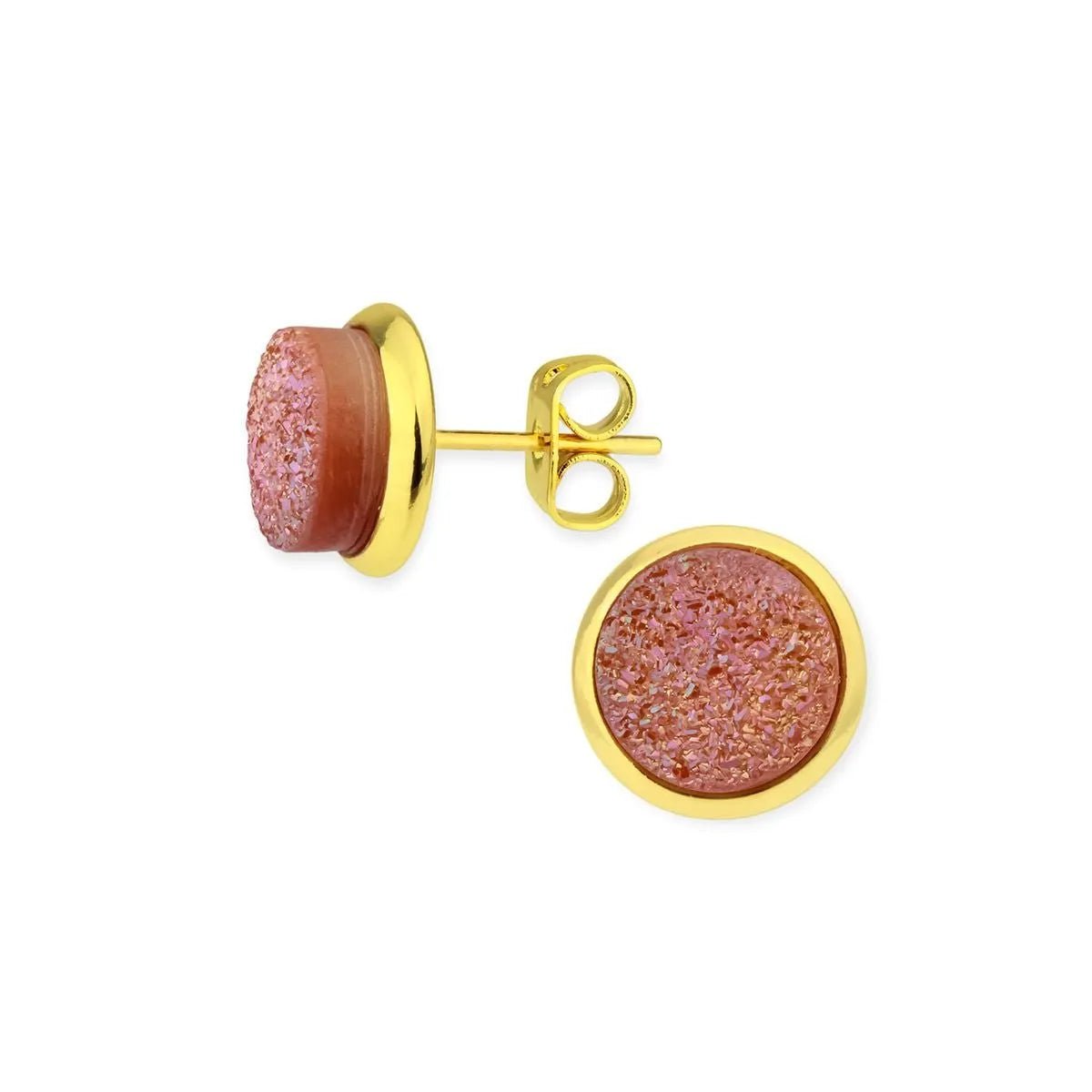 Tiny Druzy Earring