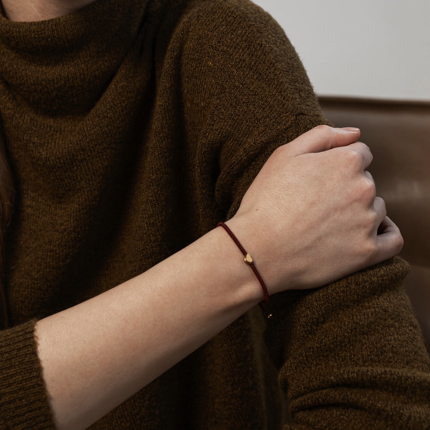 Tiny Silver Heart Bracelet For Women Valentino - Black