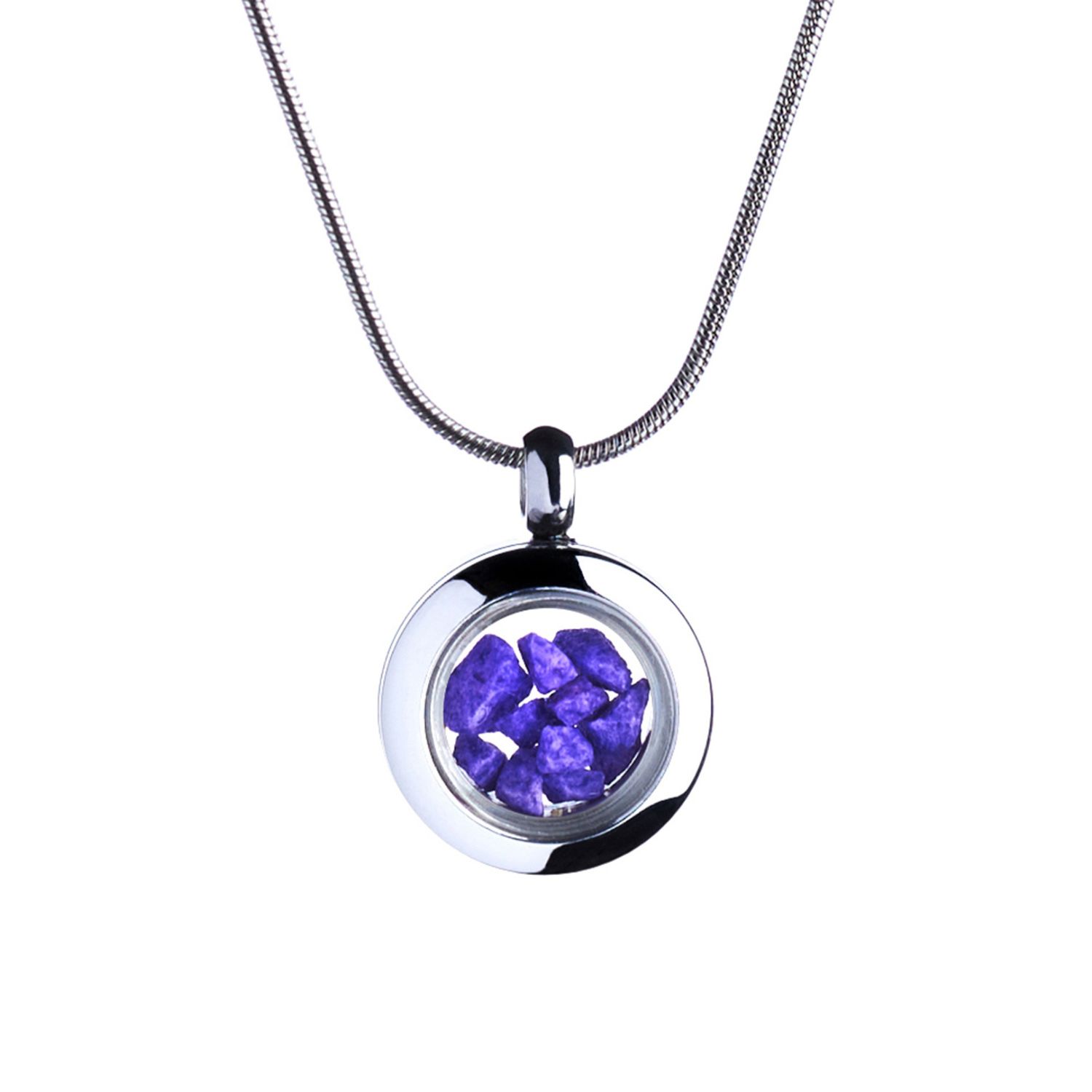 Designer Necklace With Tiny Purple Stones – Timeless Handcrafted Jewelry For All Styles