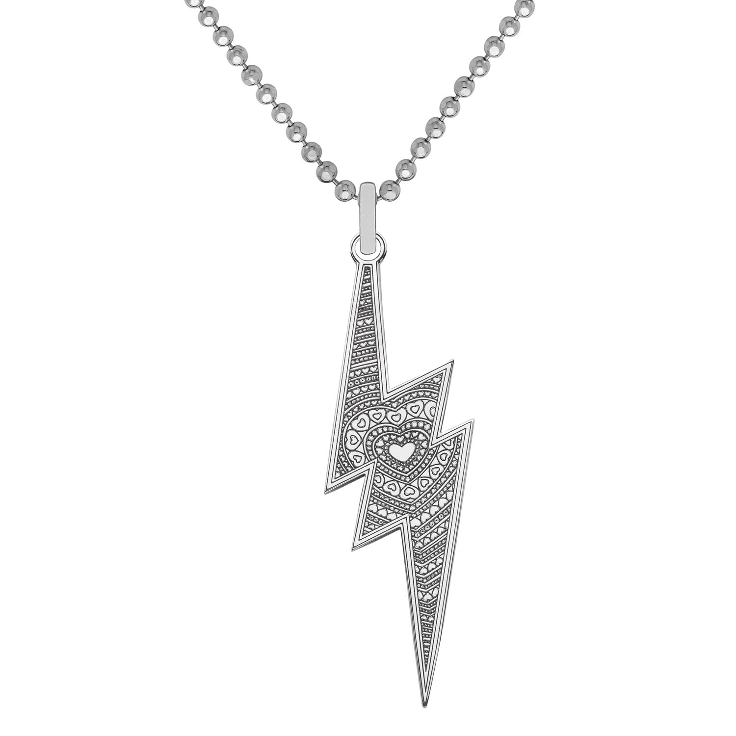 Medium Lightning Bolt Pendant Necklace