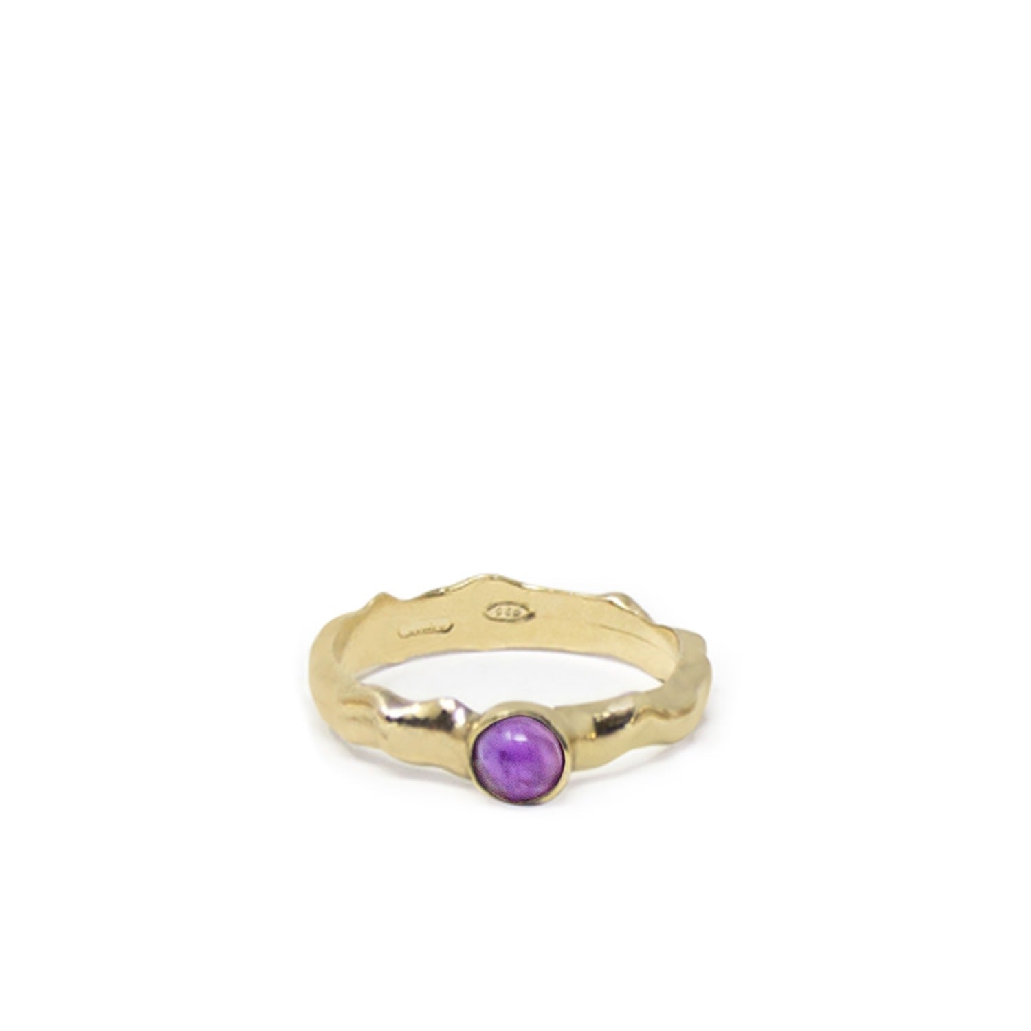 Cosmo Gold-Plated Amethyst Ring
