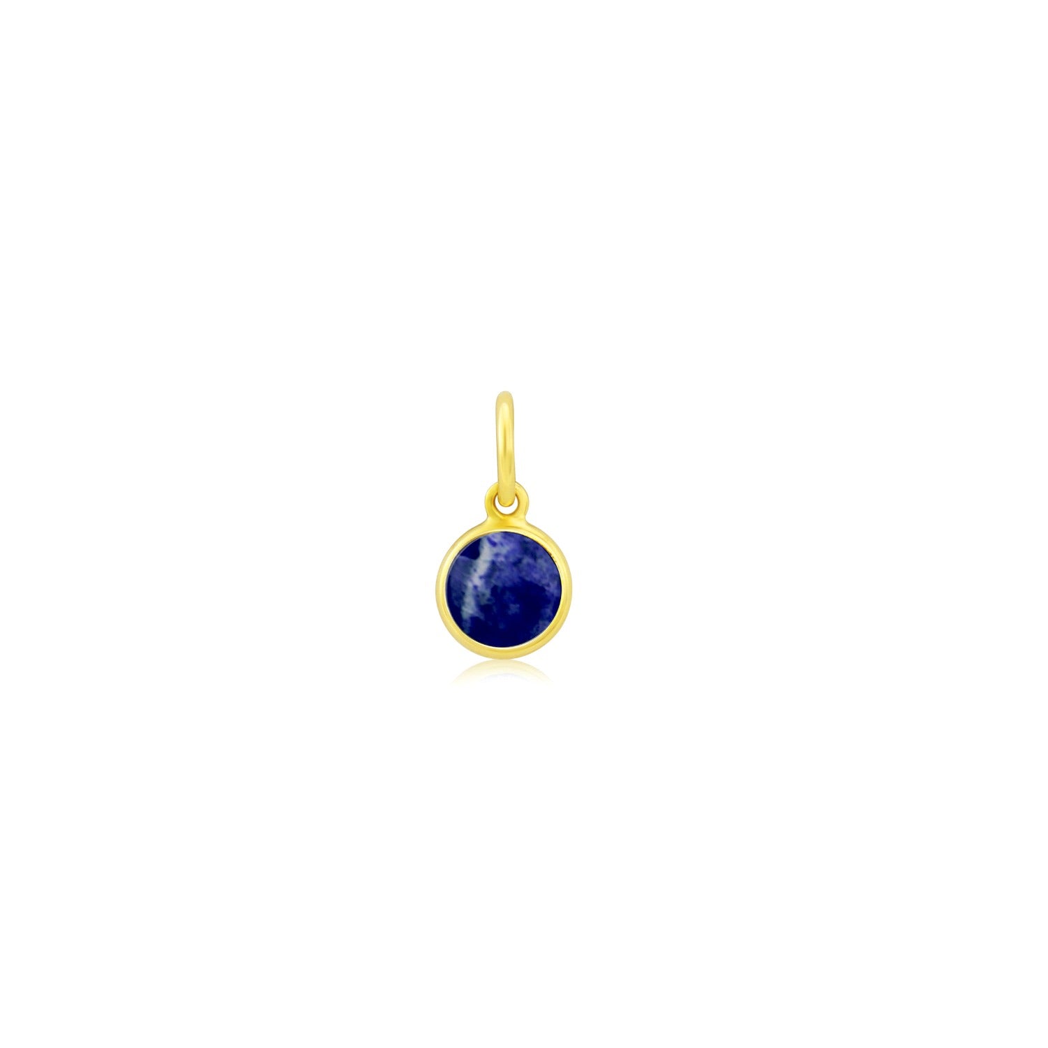 Bali 9Ct Gold & Lapis Lazuli September Birthstone Pendant