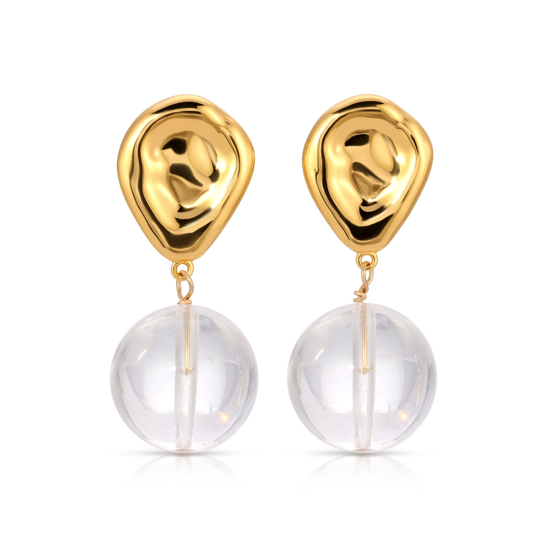 Tommie Earrings-Quarts Earrings-Statement Earrings-Bridal Earrings