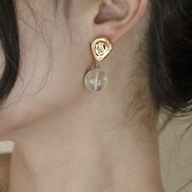 Tommie Earrings-Quarts Earrings-Statement Earrings-Bridal Earrings