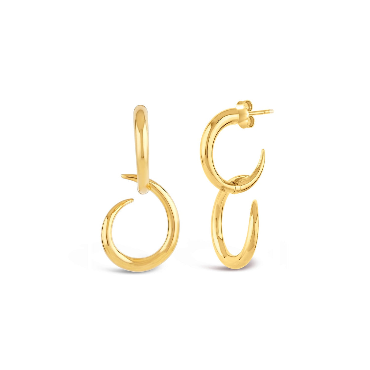 Toro Drop Hoops Gold Plated