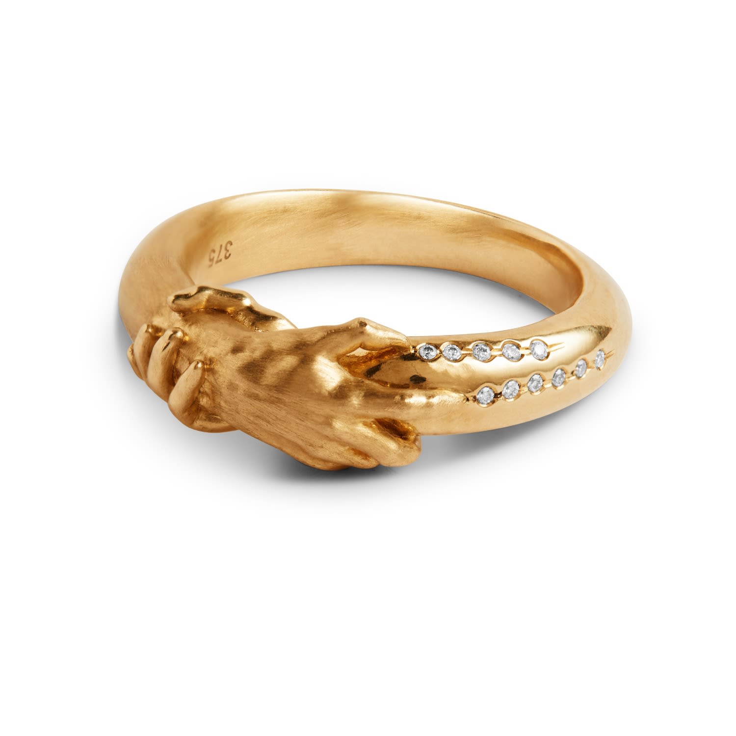 Touch No Evil – Diamonds & Nine Ct Gold Hands