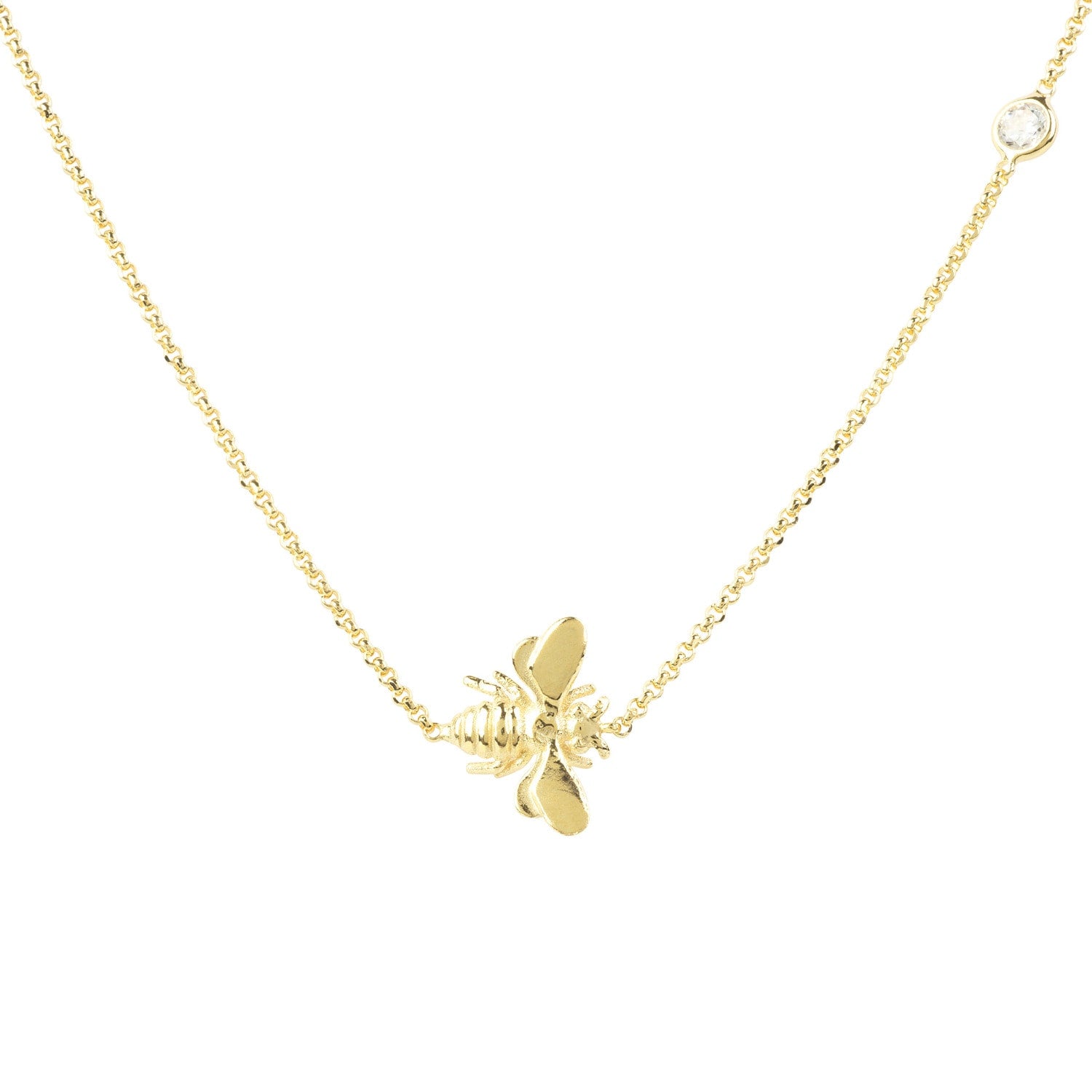Queen Bee Necklace Gold