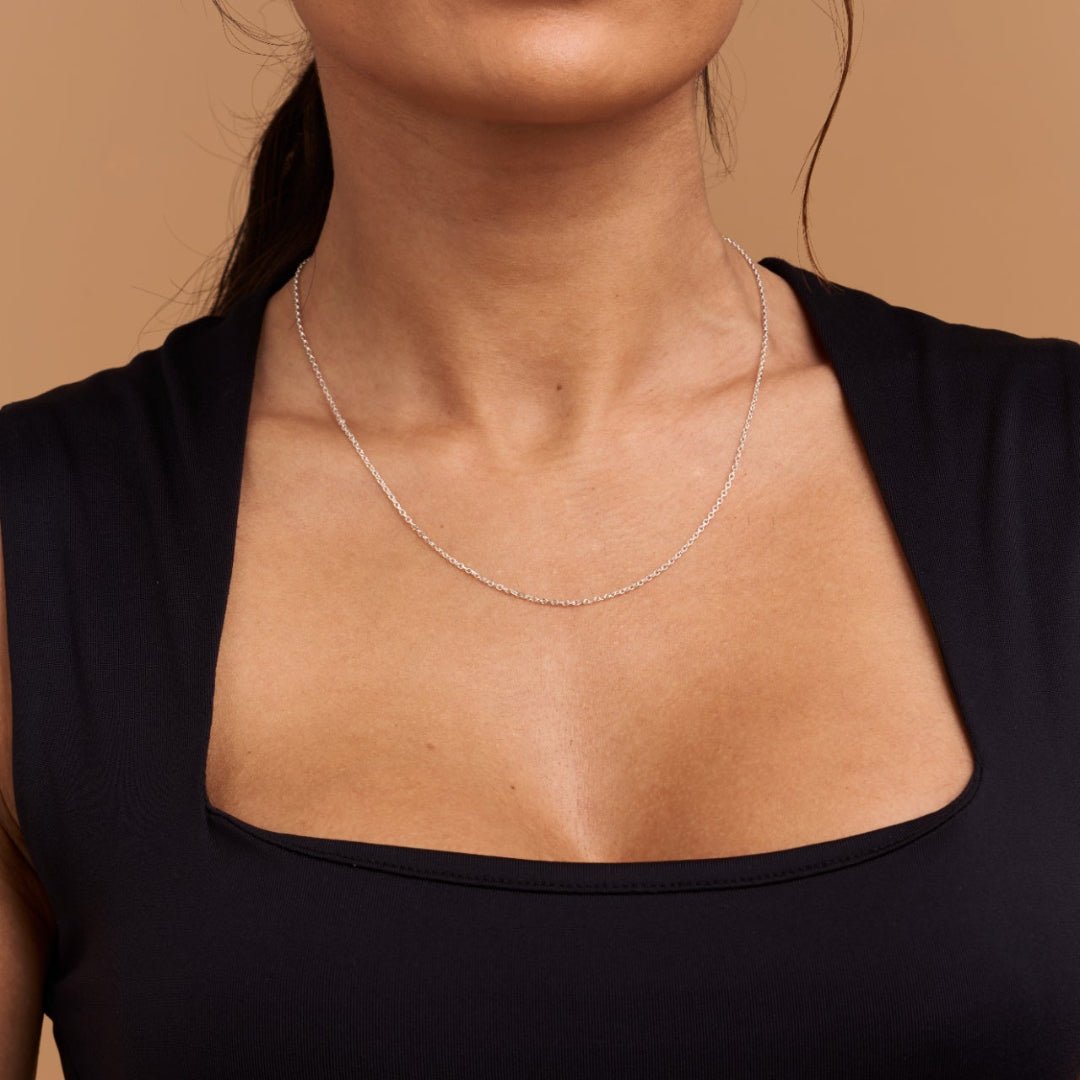 Silver Trace Chain Necklace