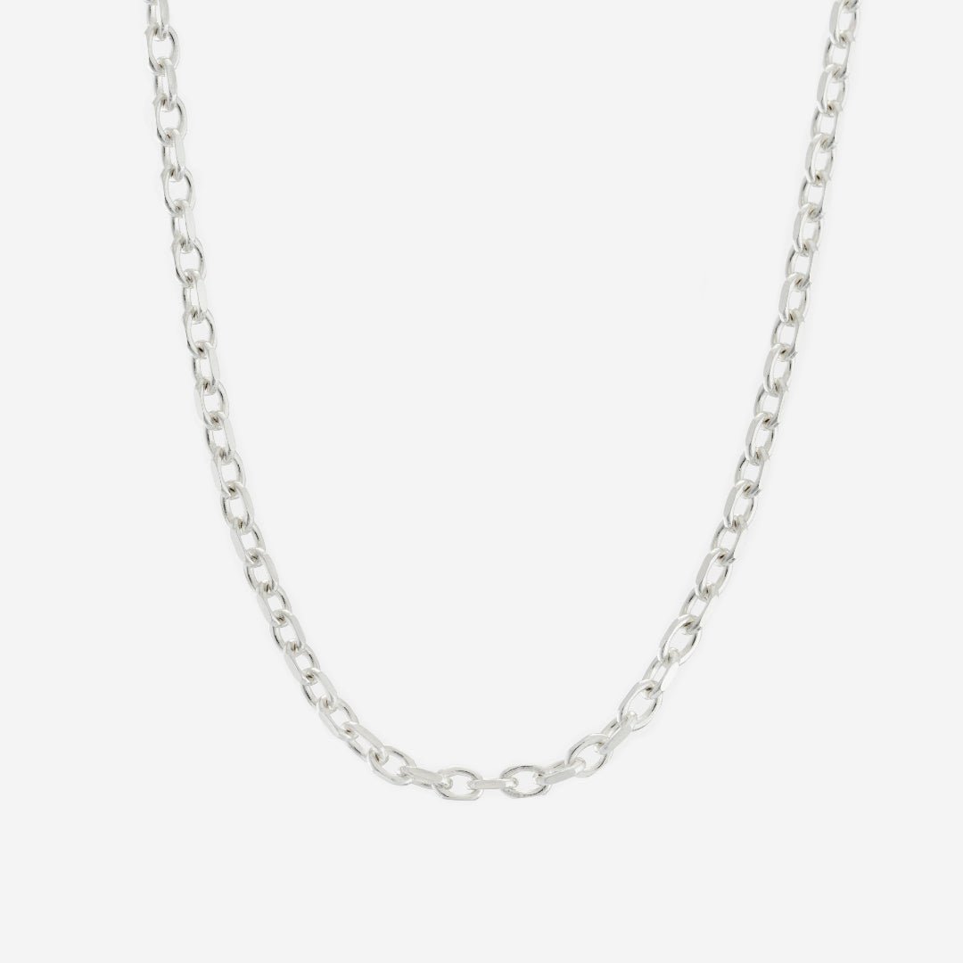 Silver Trace Chain Necklace