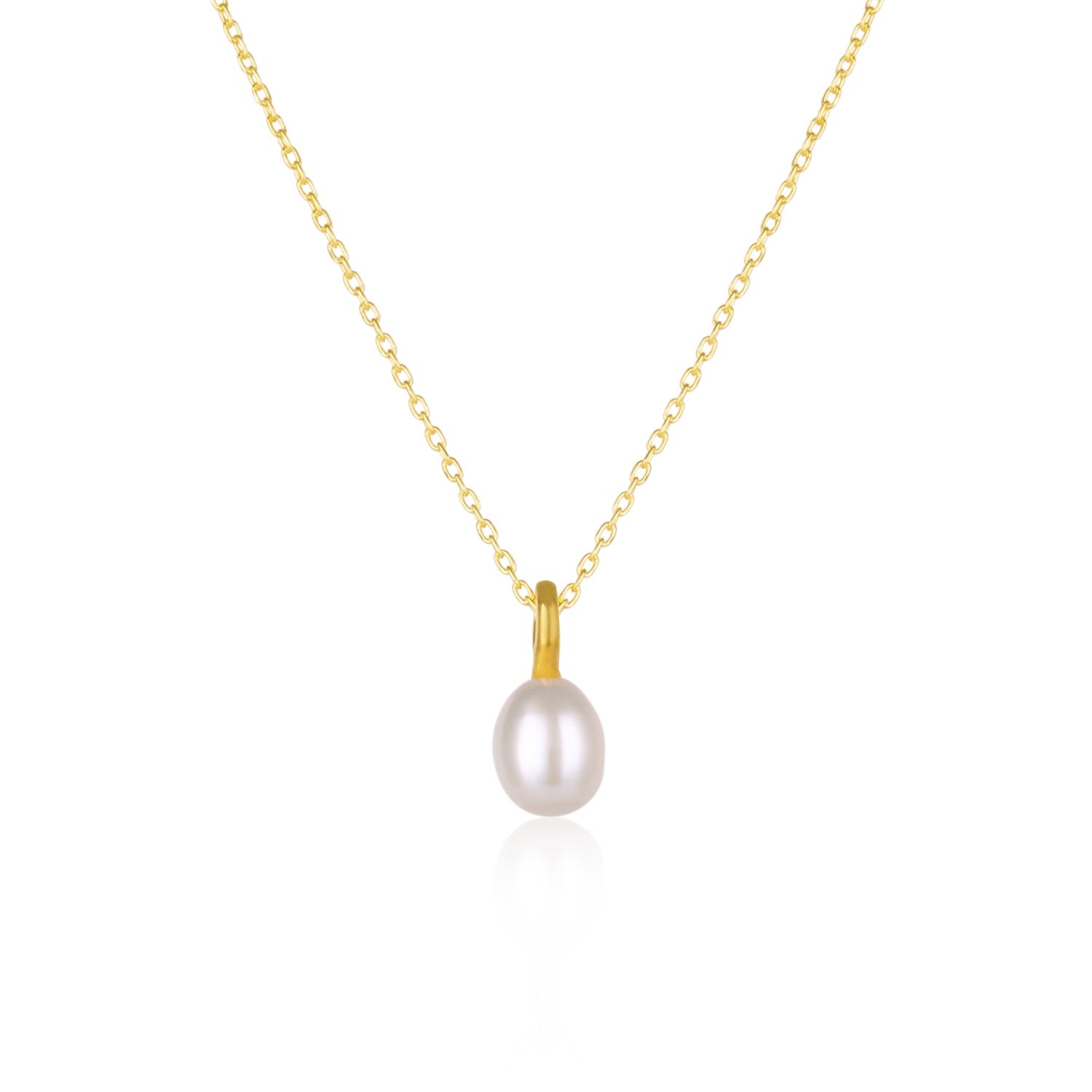 Treasures Baroque Pearl Pendant Sterling Silver Necklace Gold