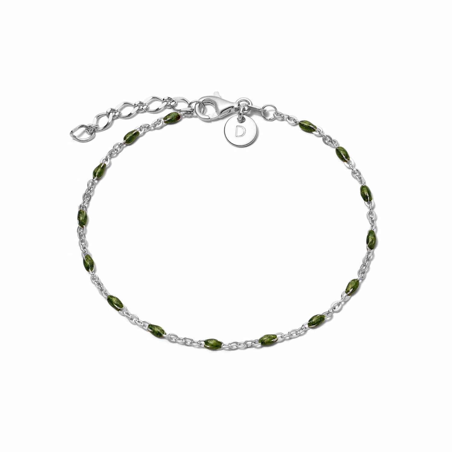 treasures-green-beaded-bracelet-925-sterling-silver-daisy-london
