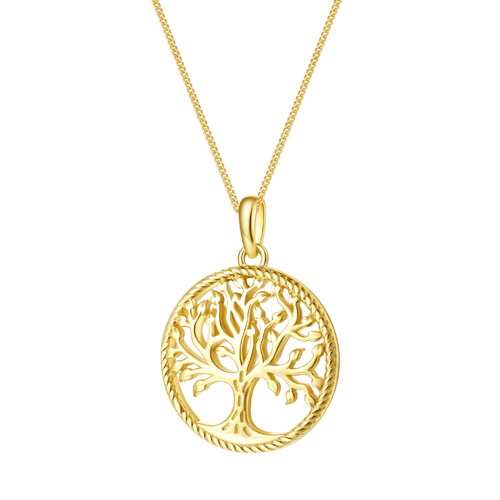 Tree of Life Pendant Necklace Sterling Silver