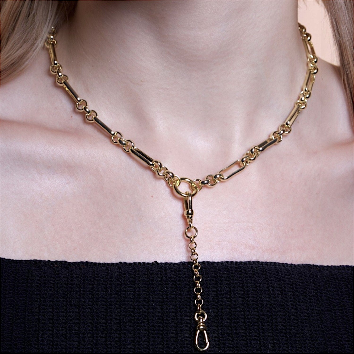 Tria Convertible Charm Chain Lariat