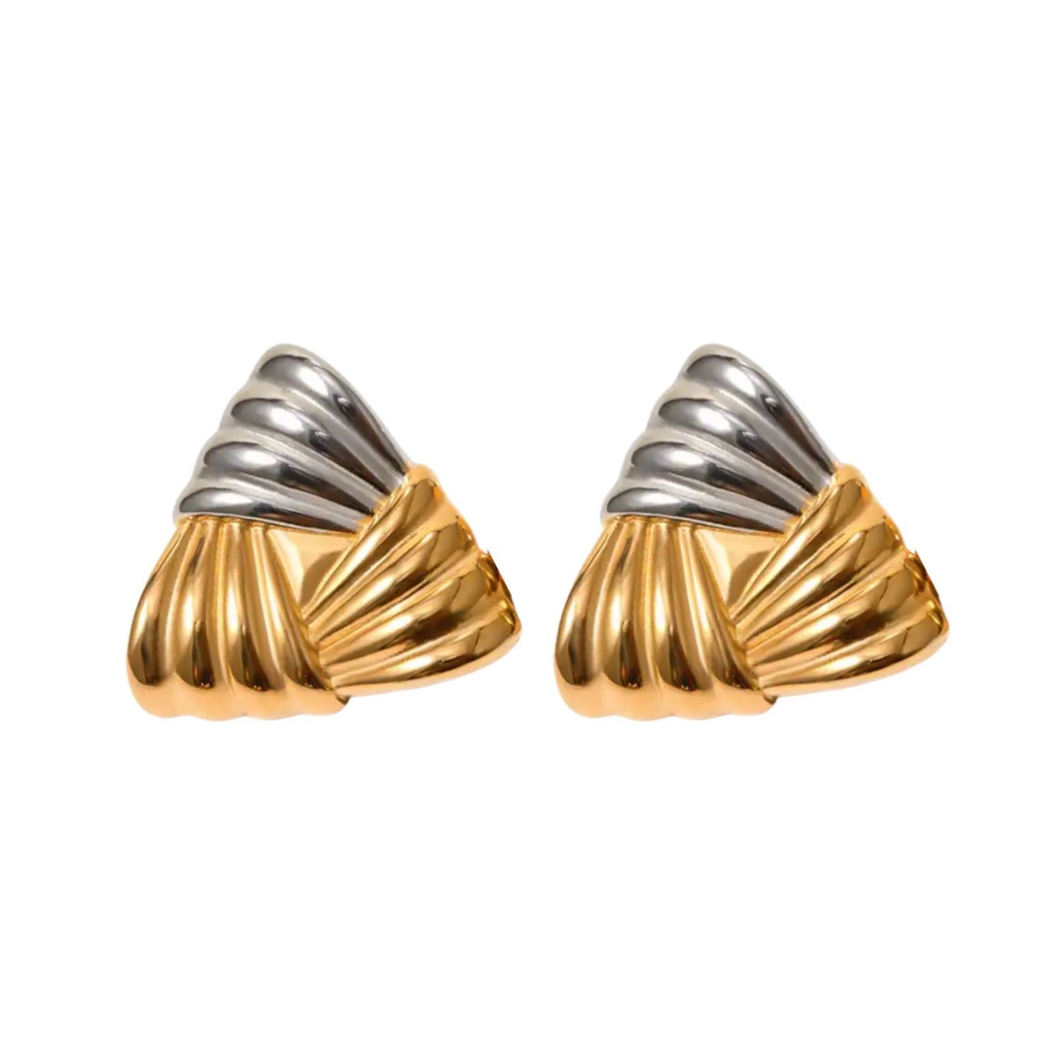 Tria Earrings Mixed Metal