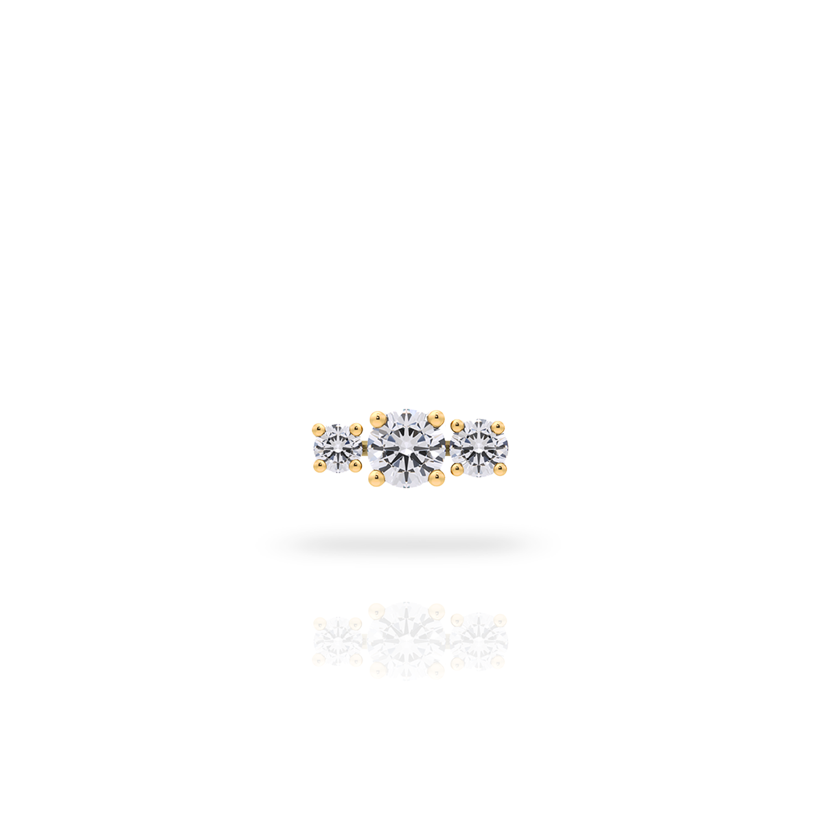 TRILOGY DIAMOND EARRING