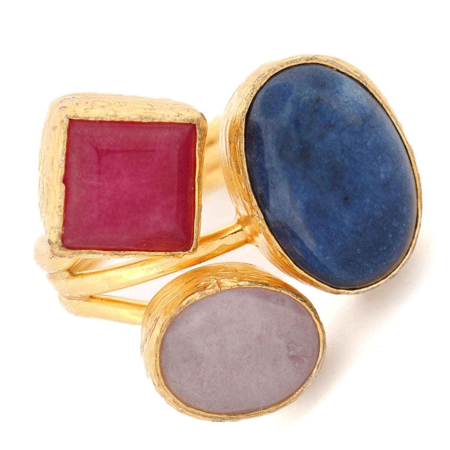 Trio Essence Spiritual Power Gemstone Ring - Multicolour