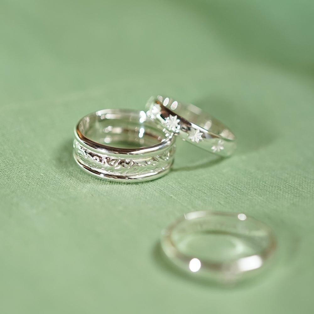 triple-texture-stacking-ring-sterling-silver-daisy-london