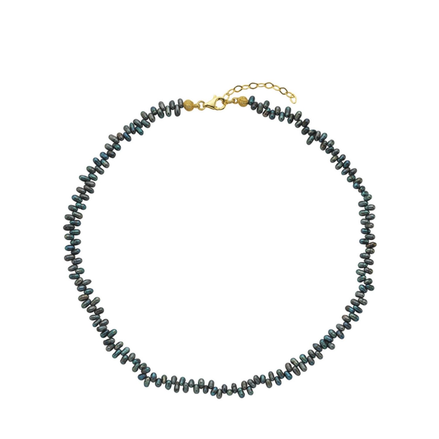 Triton Asymmetric Black Pearl Necklace