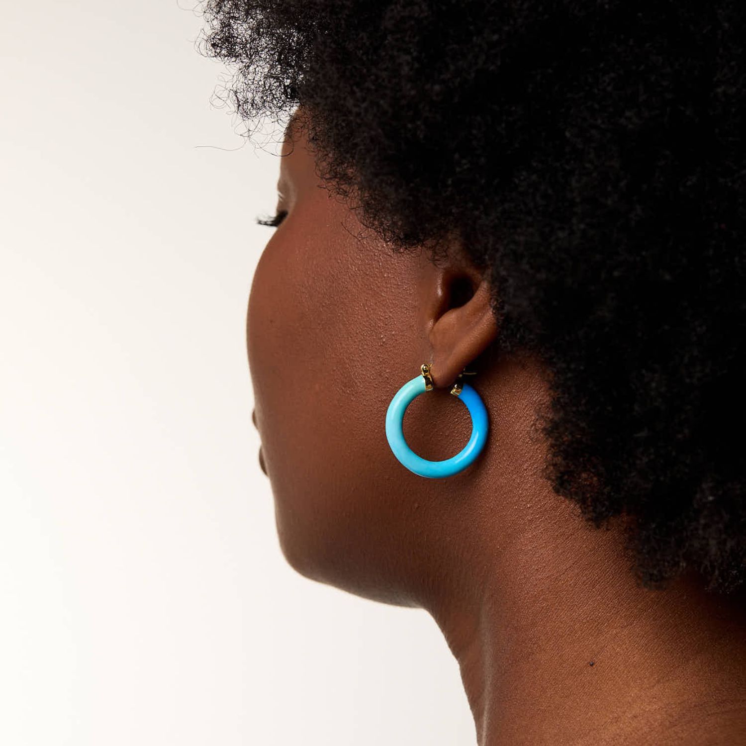 Tropicale Ocean Hoop - Gold Vermeil