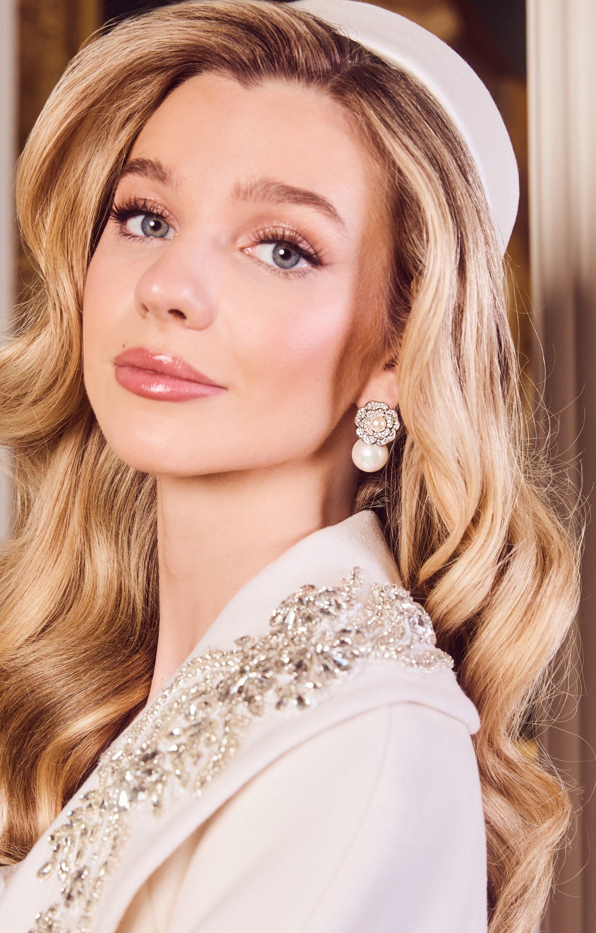 Tsarina' Pearl Drop Silver Earrings