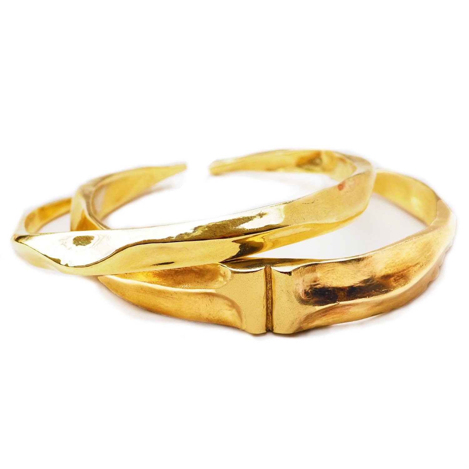 Fortitude Small Bangle Cuff Bracelet - Gold