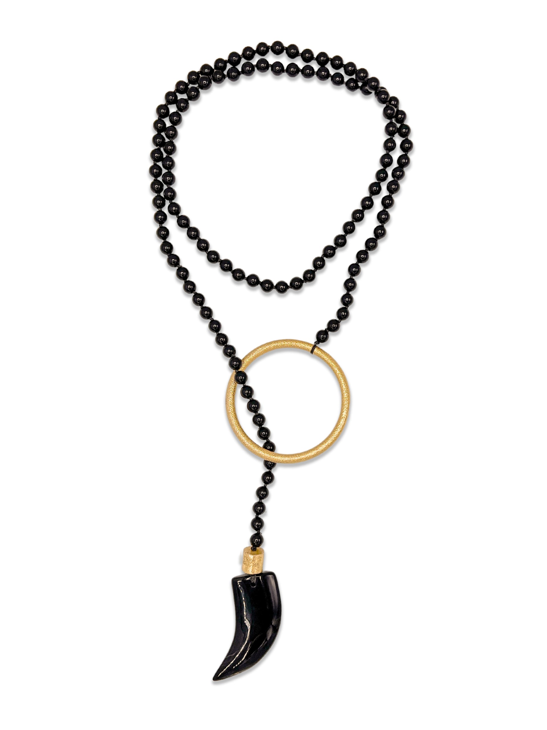 Tucan Tusk Onyx Necklace