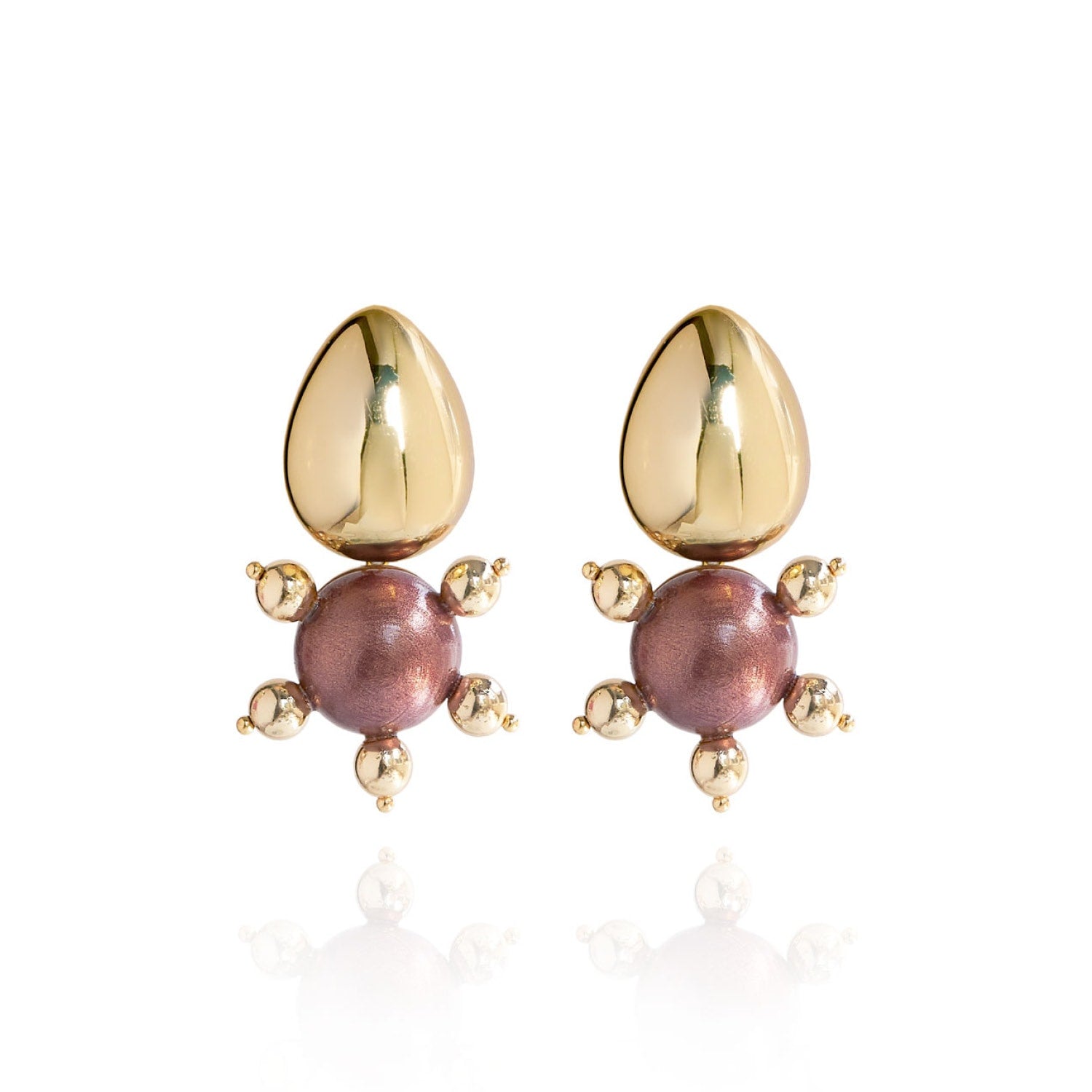 Tulia Earrings In Chocolate Cherry
