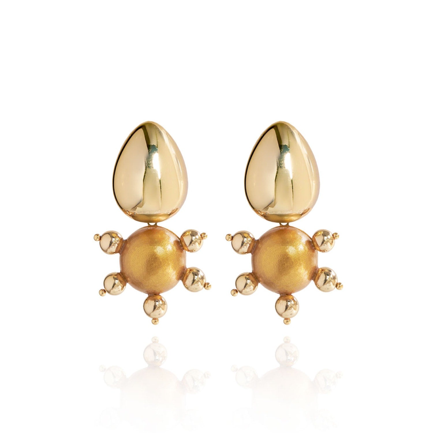 Tulia Earrings In Golden Saffron