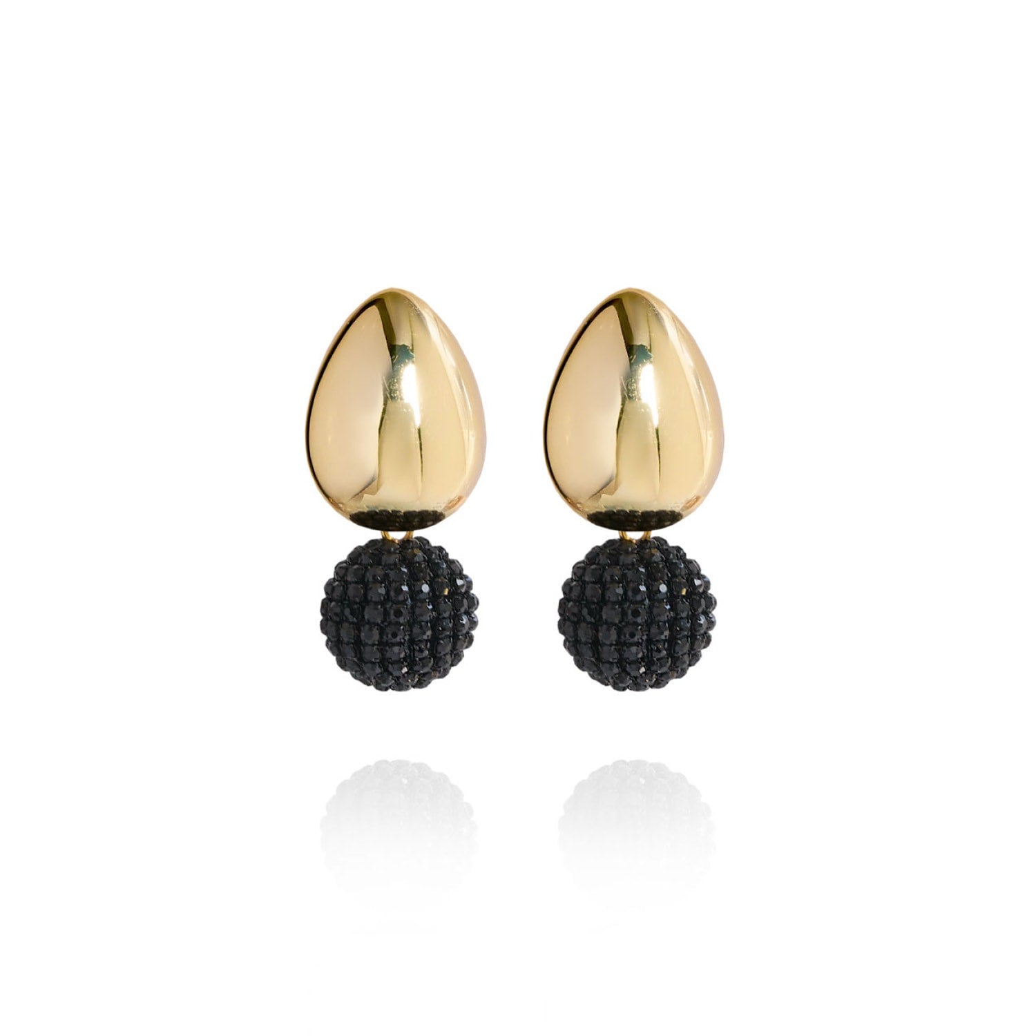 Tulia Glam Earrings In Onyx Nightfall