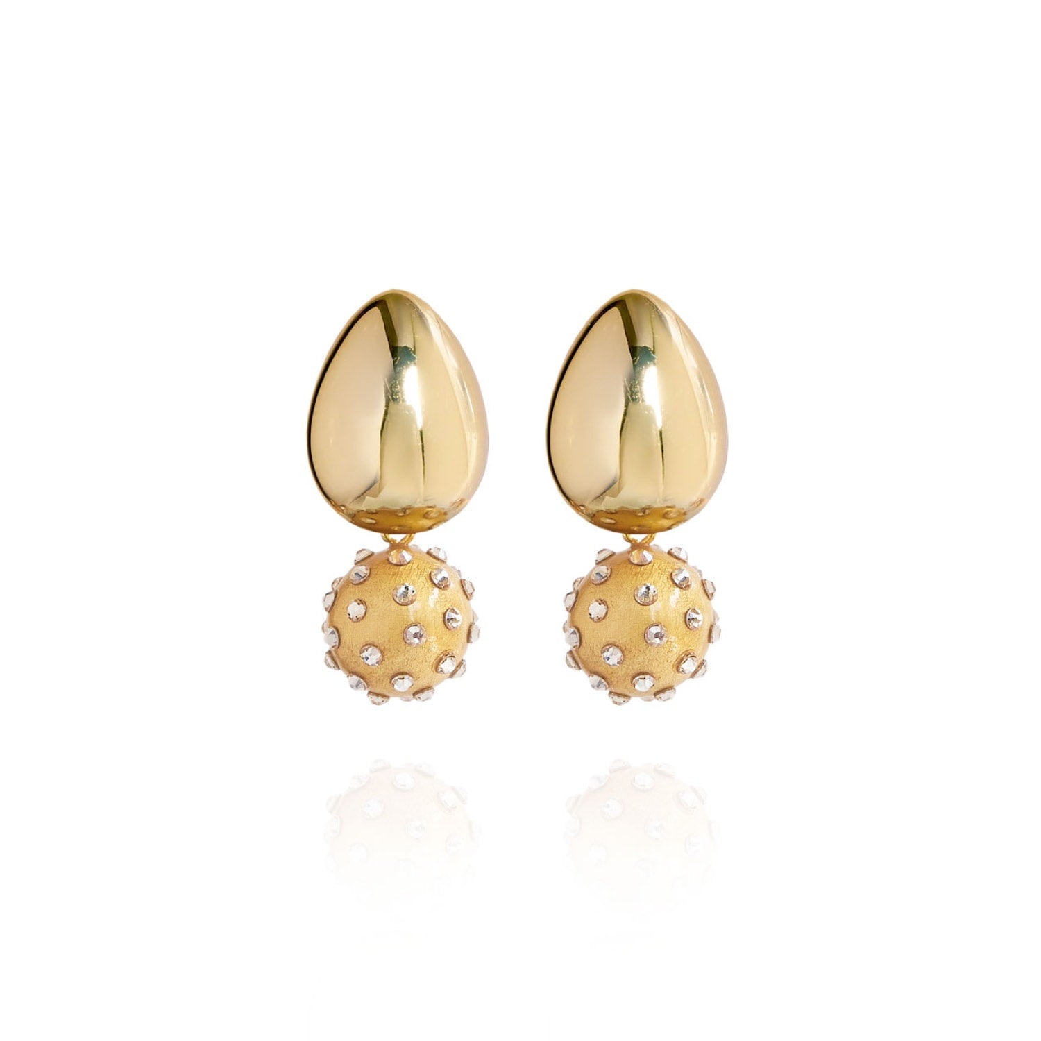 Tulia Jet Earrings In Golden Luxe