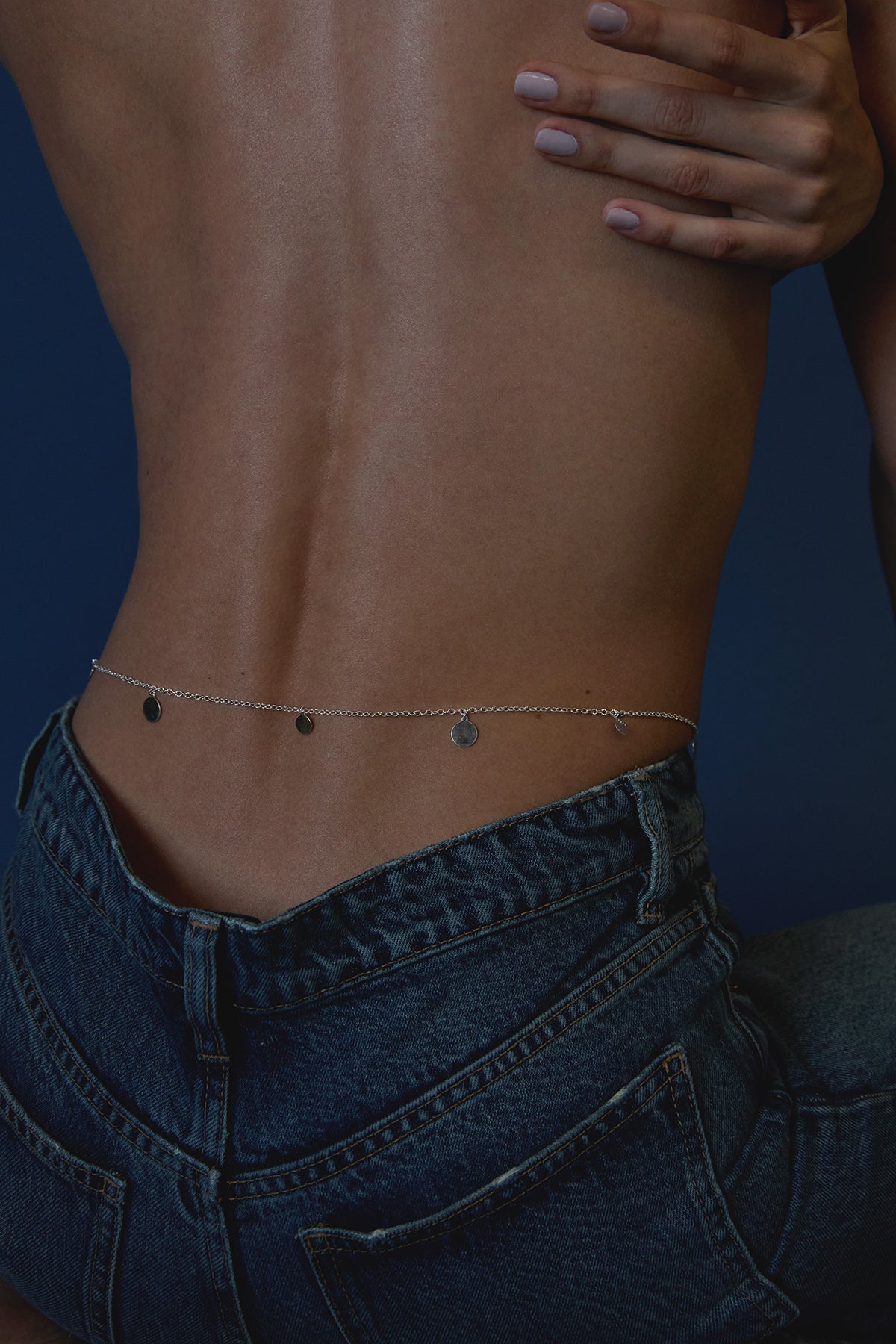 Tulip Silver Shaker Belly Chain