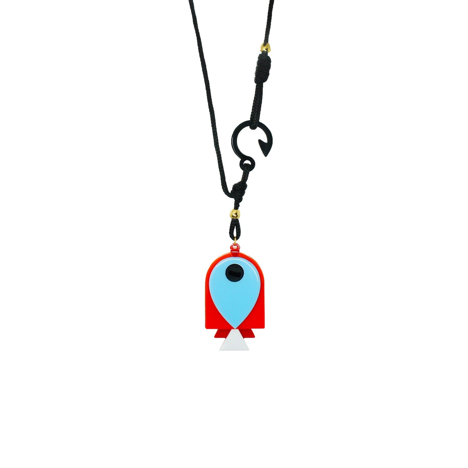 Handmade Necklace Fish Orange