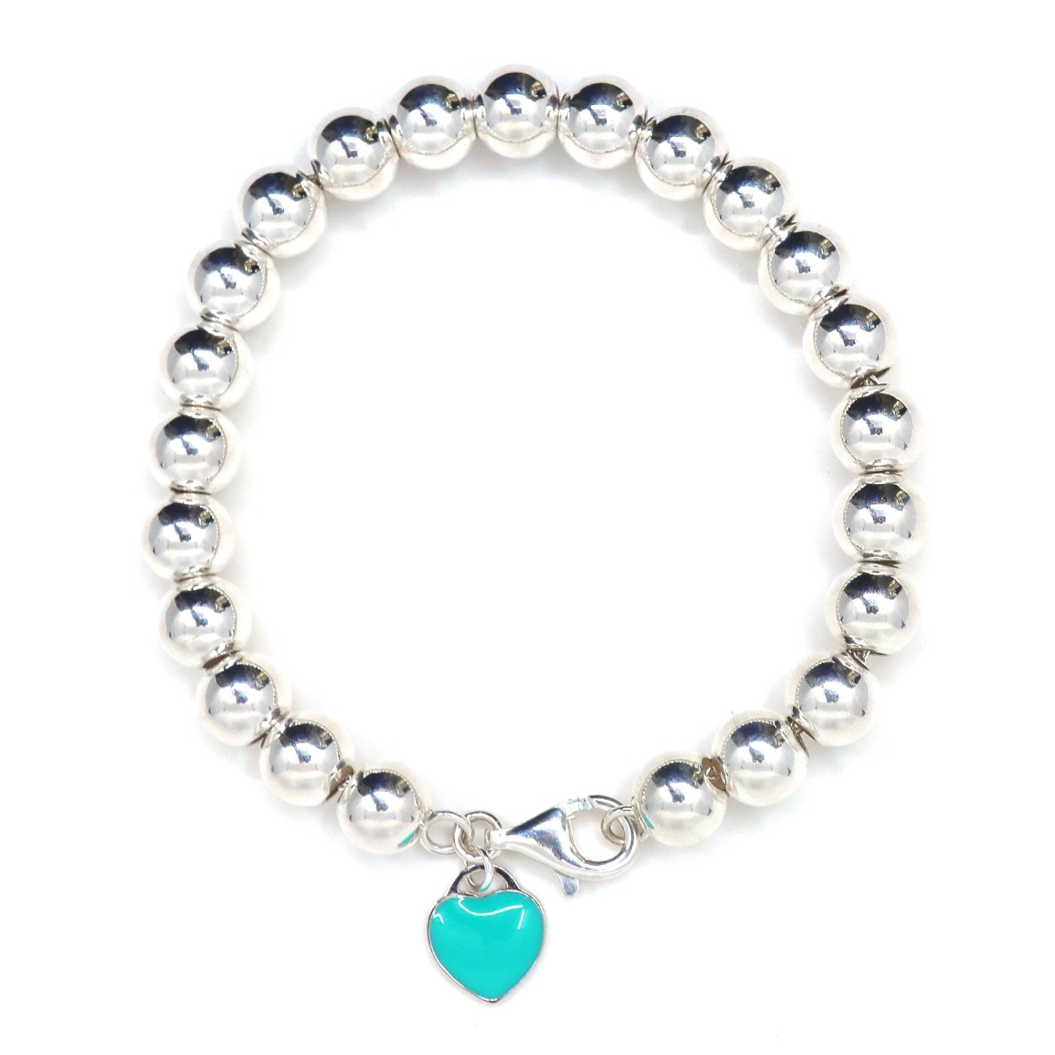 Turquoise Charm & Sterling Silver Bracelet