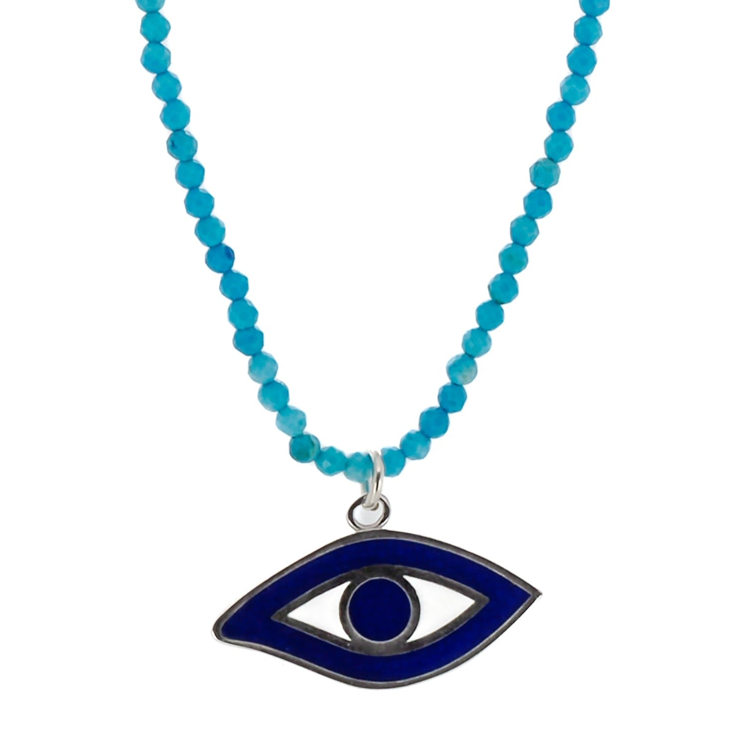 Turquoise Evil Eye Protection Necklace - Turquoise