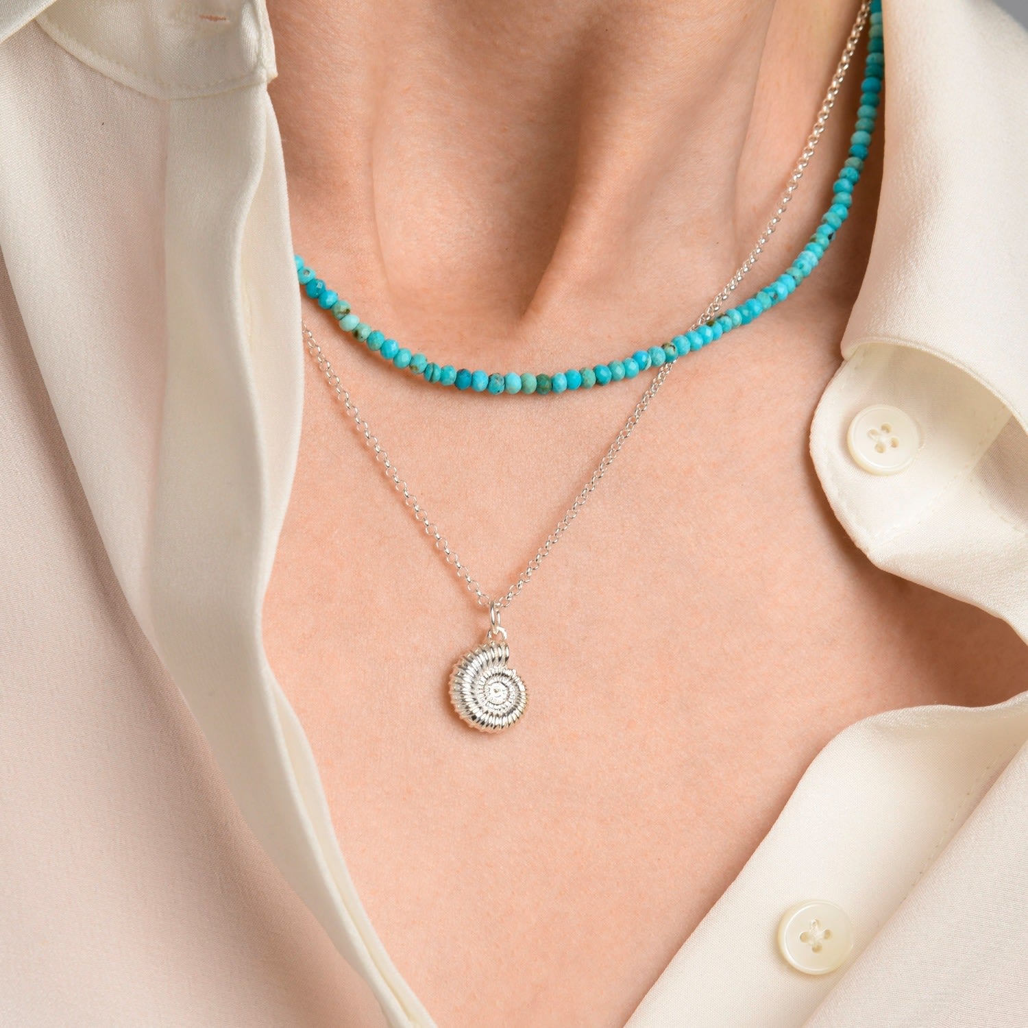 Turquoise Mini Bead Necklace