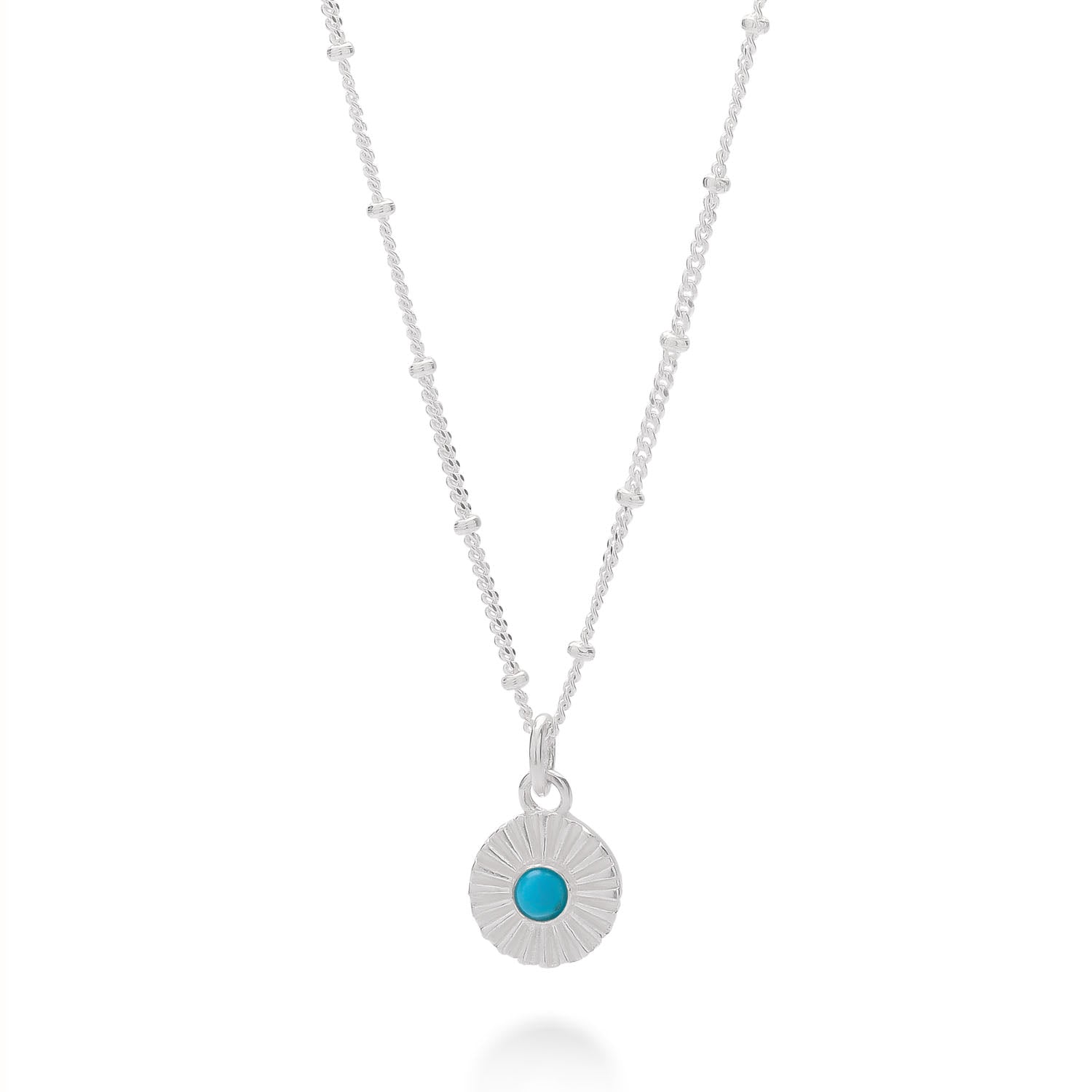 Turquoise Radiance Birthstone Necklace - December