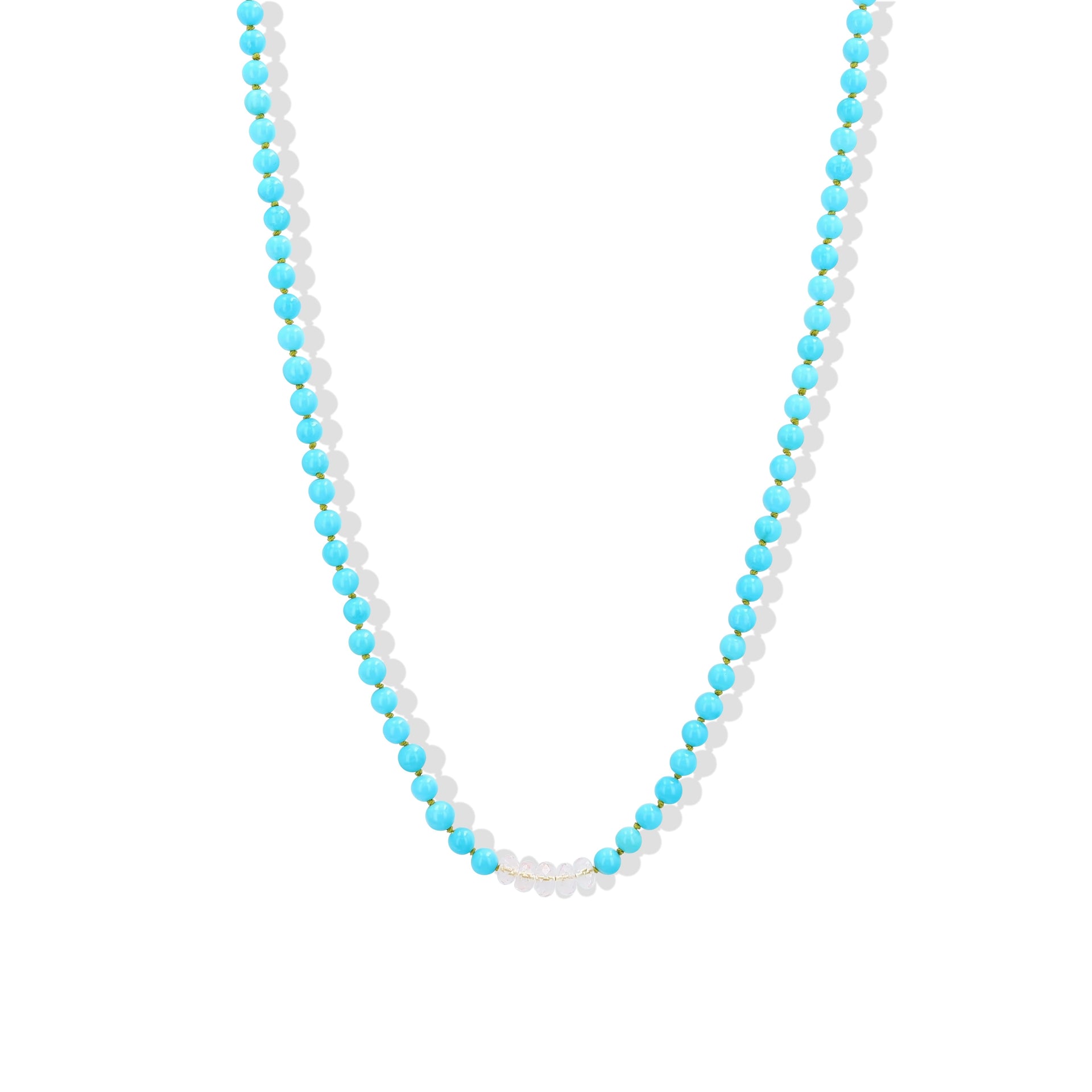 Turquoise & Sapphire Beaded Choker