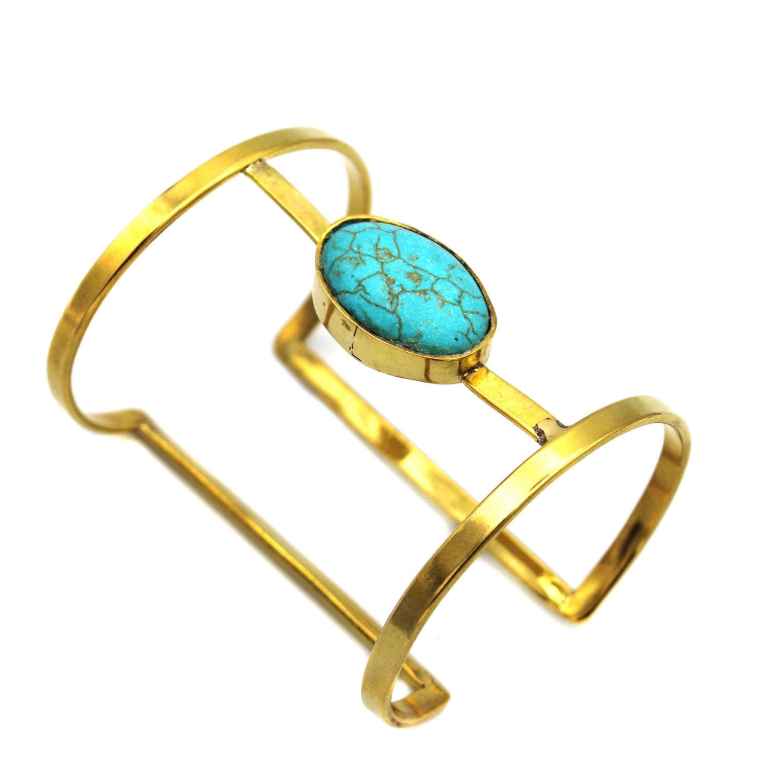 Turquoise Stone Cuff