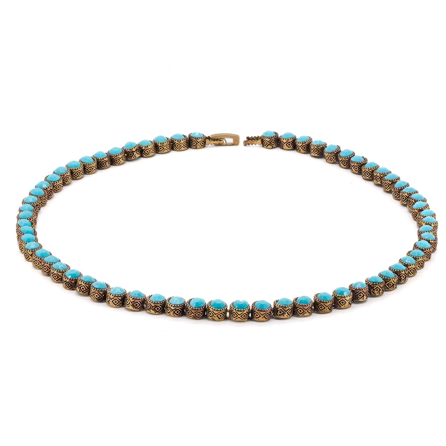 Turquoise Tennis Mystic Necklace - Turquoise