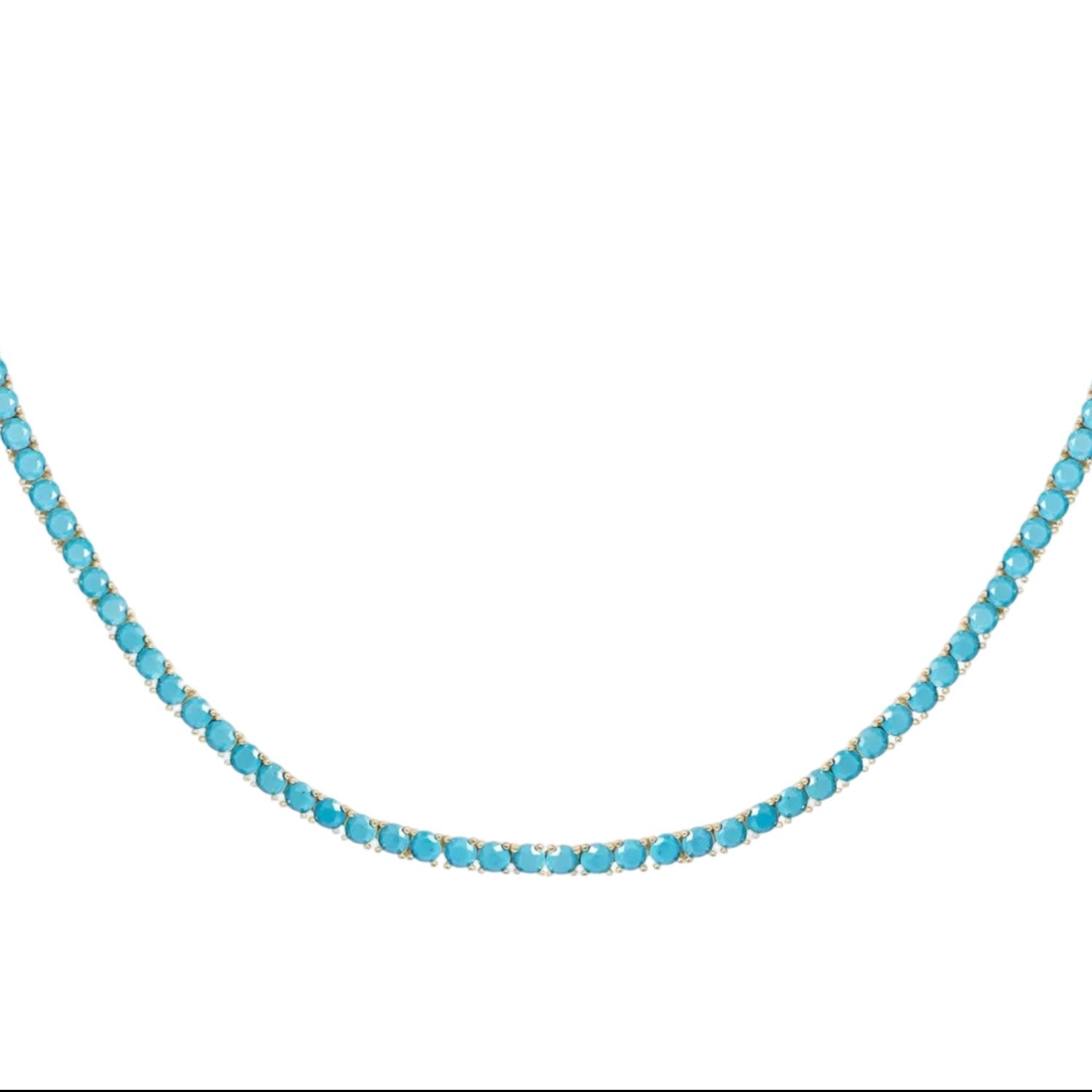 Turquoise Tennis Necklace