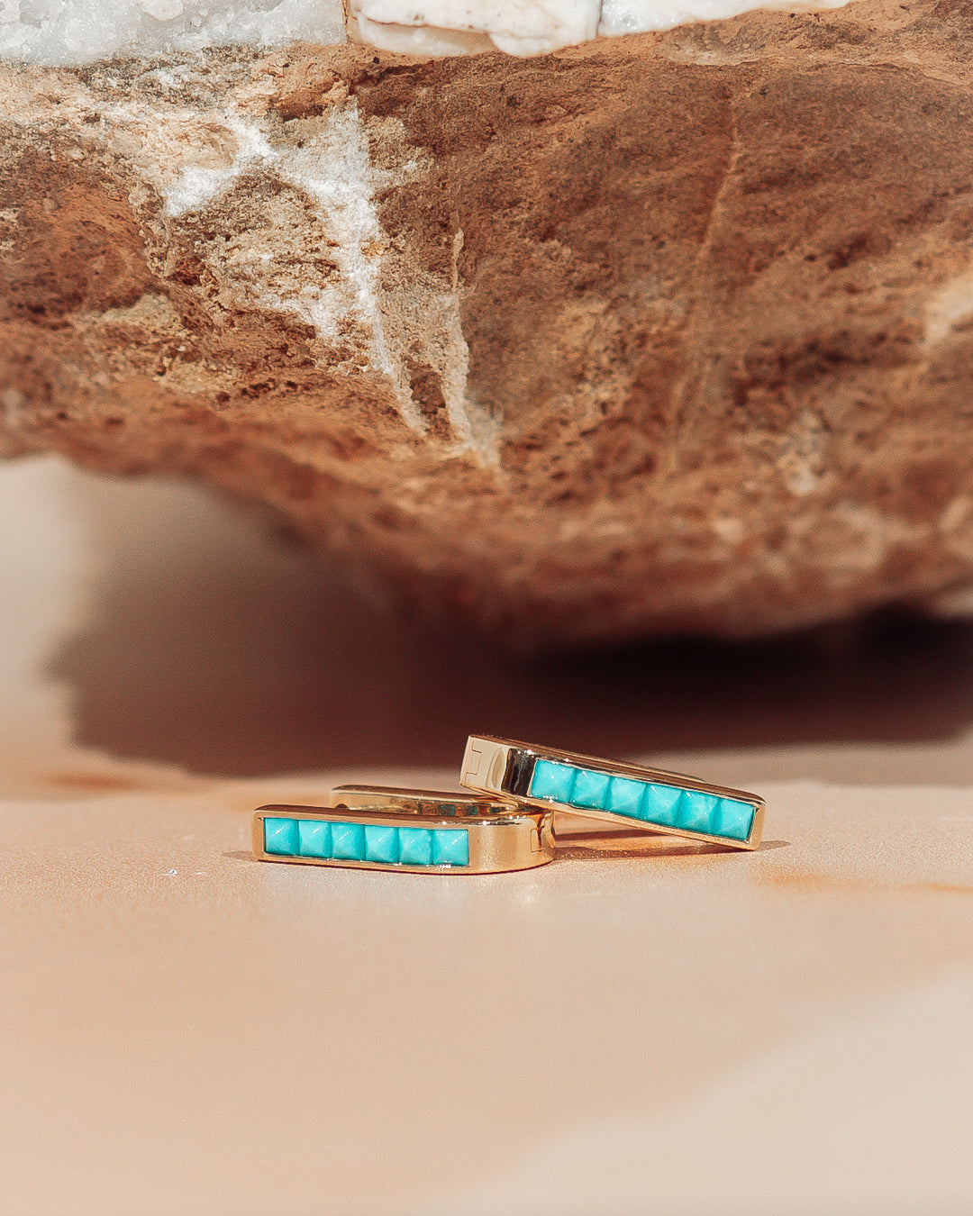 Turquoise U-Shaped Earrings