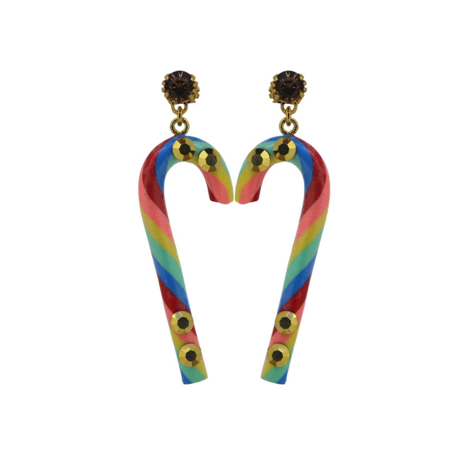 Tutti Frutti Candy Cane Earrings