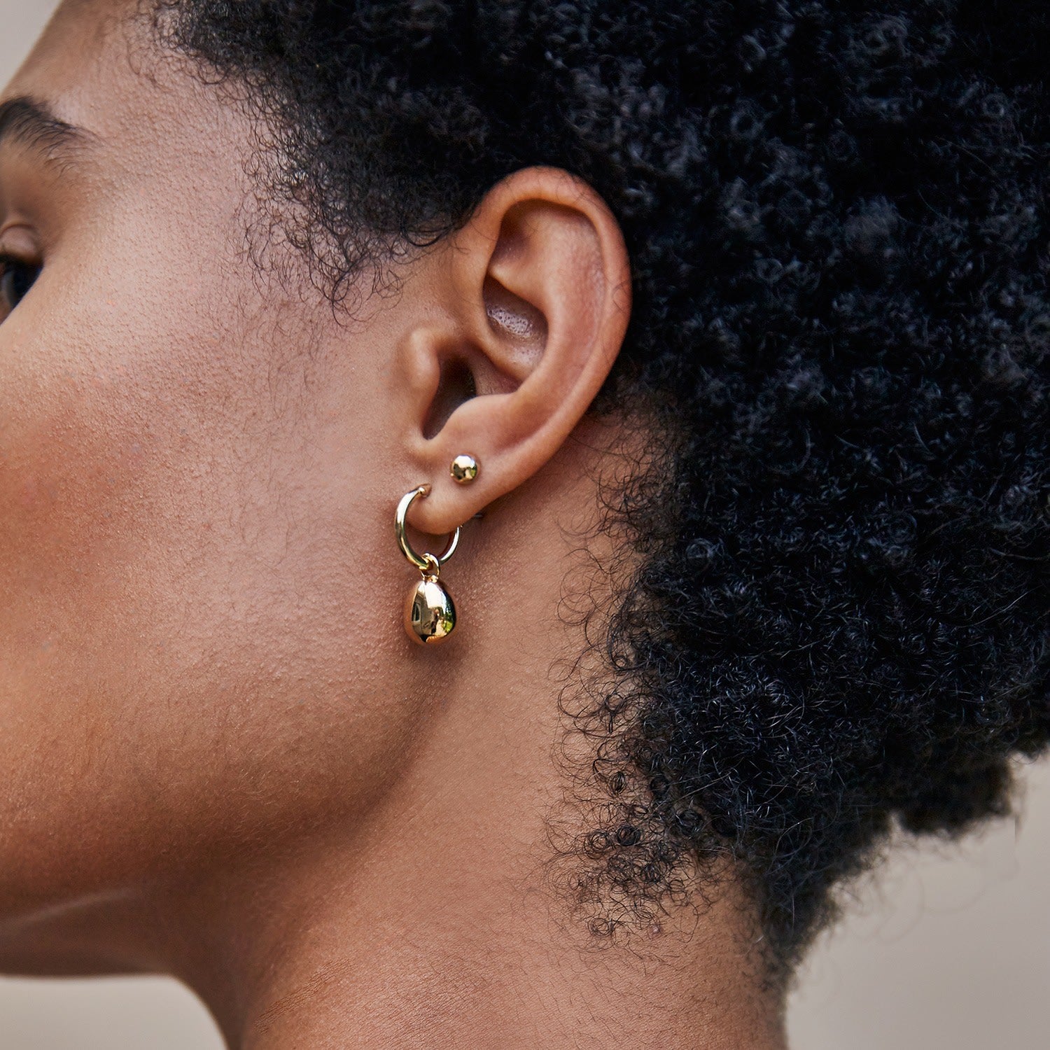 Galina 2-In-1 Hoops Mini Gold