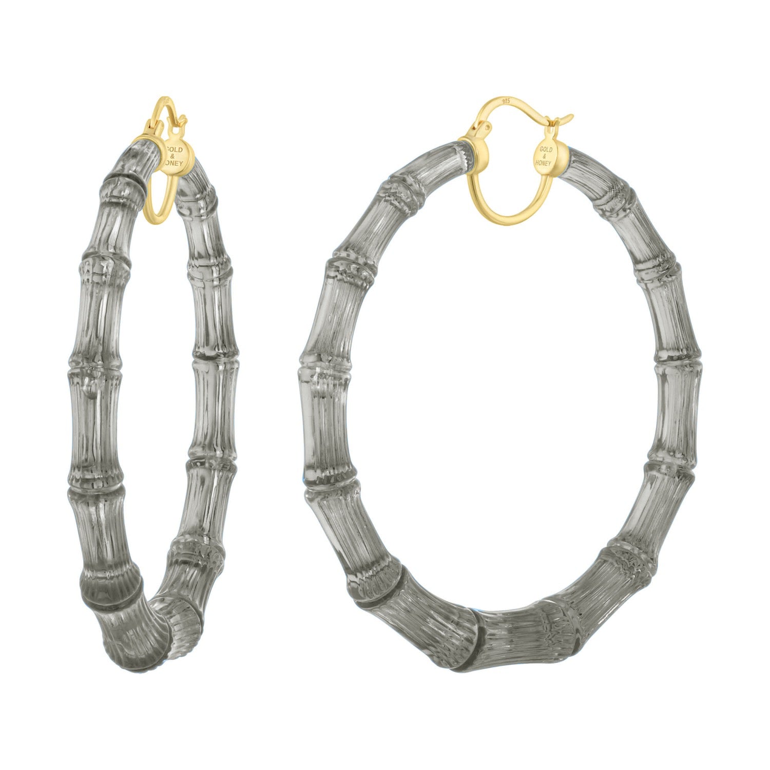 Xl Bamboo Hoops In Blackberry