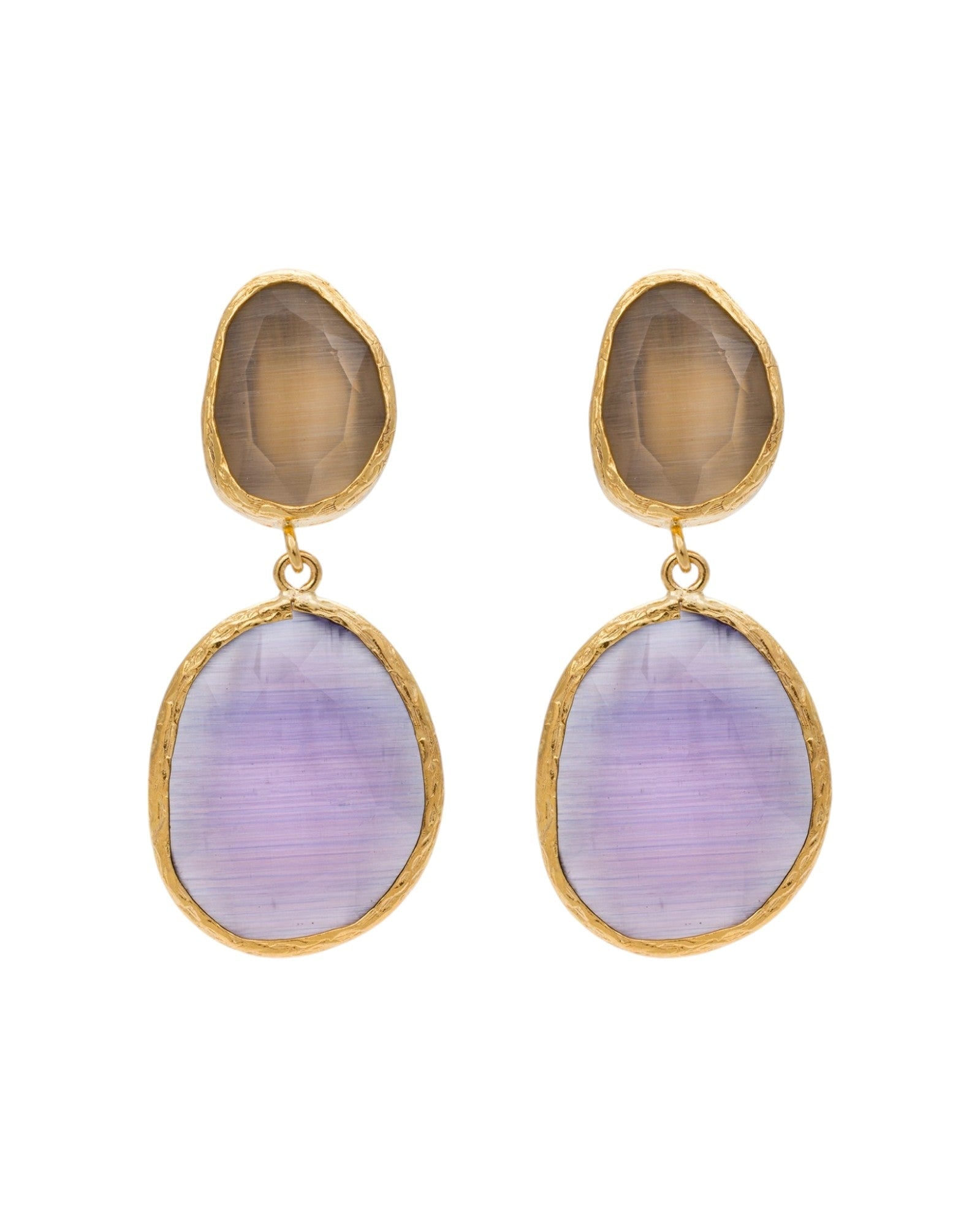 Twilight Hues Cat Eye Earrings