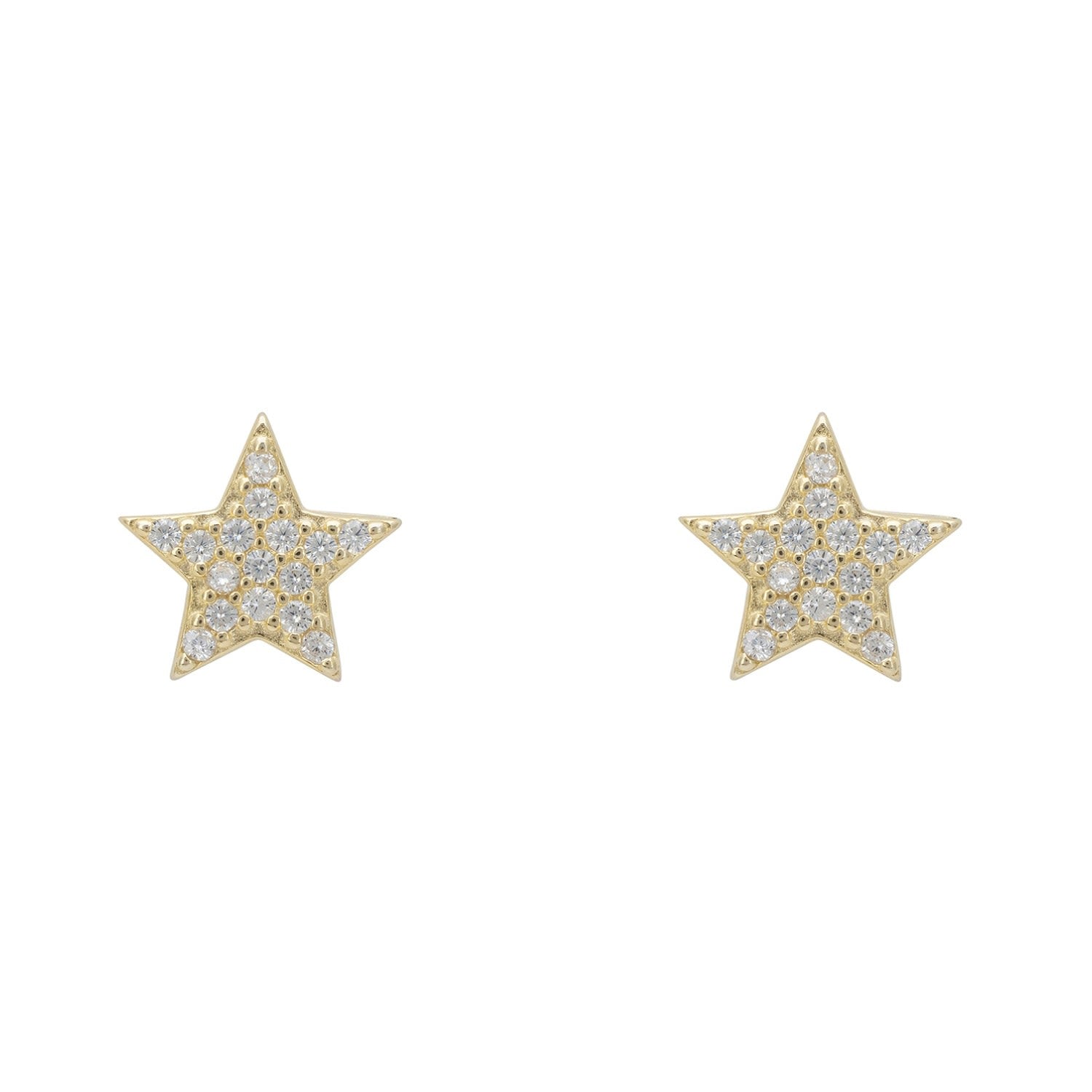 Twinkle Star Stud Earrings Gold
