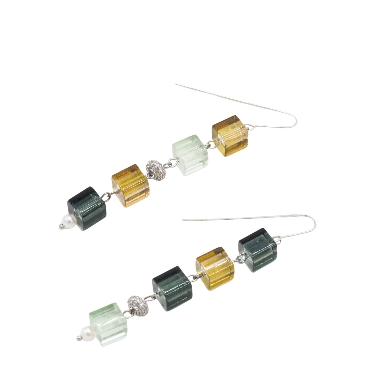 Twins Earrings - Green