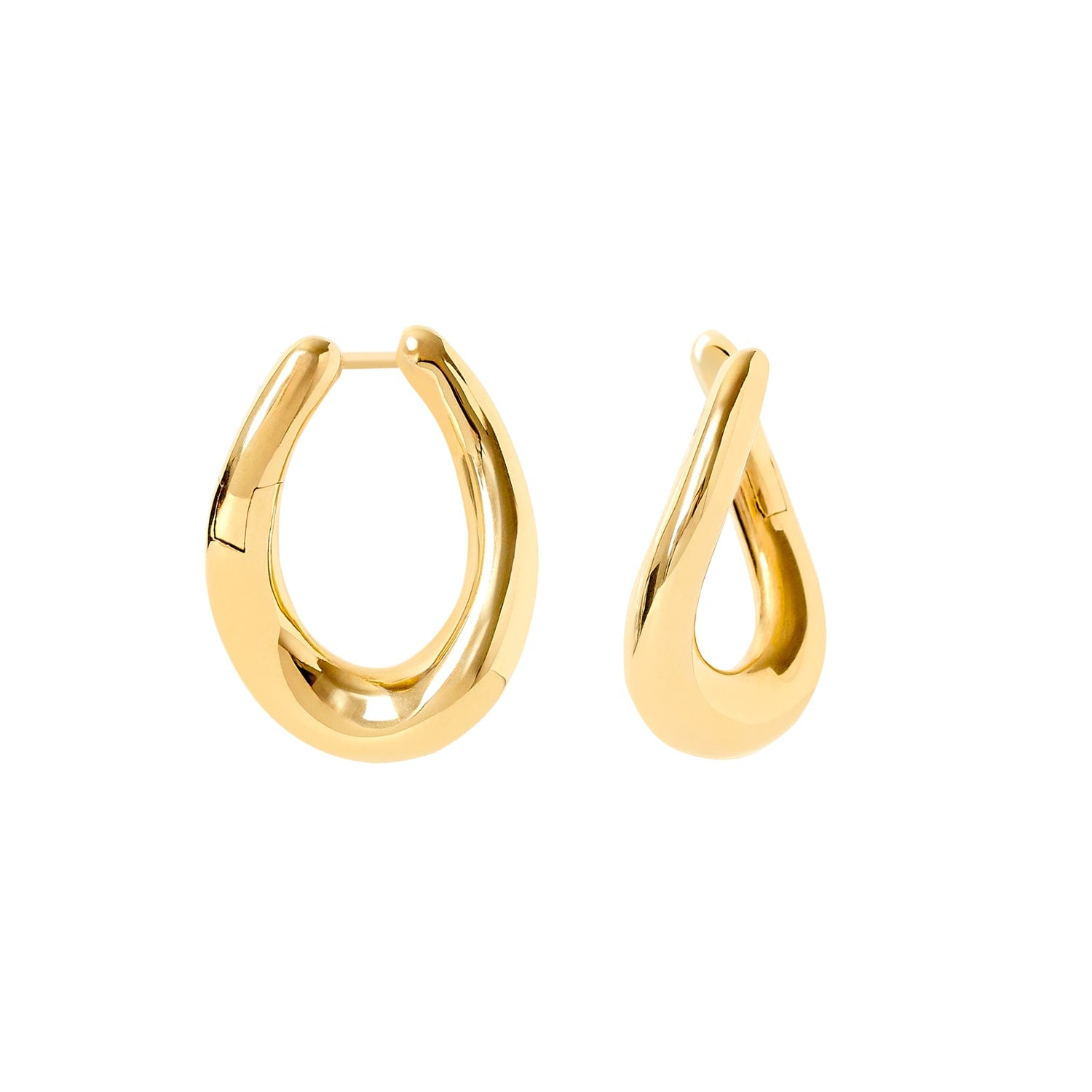 Twisted Gold Hoops