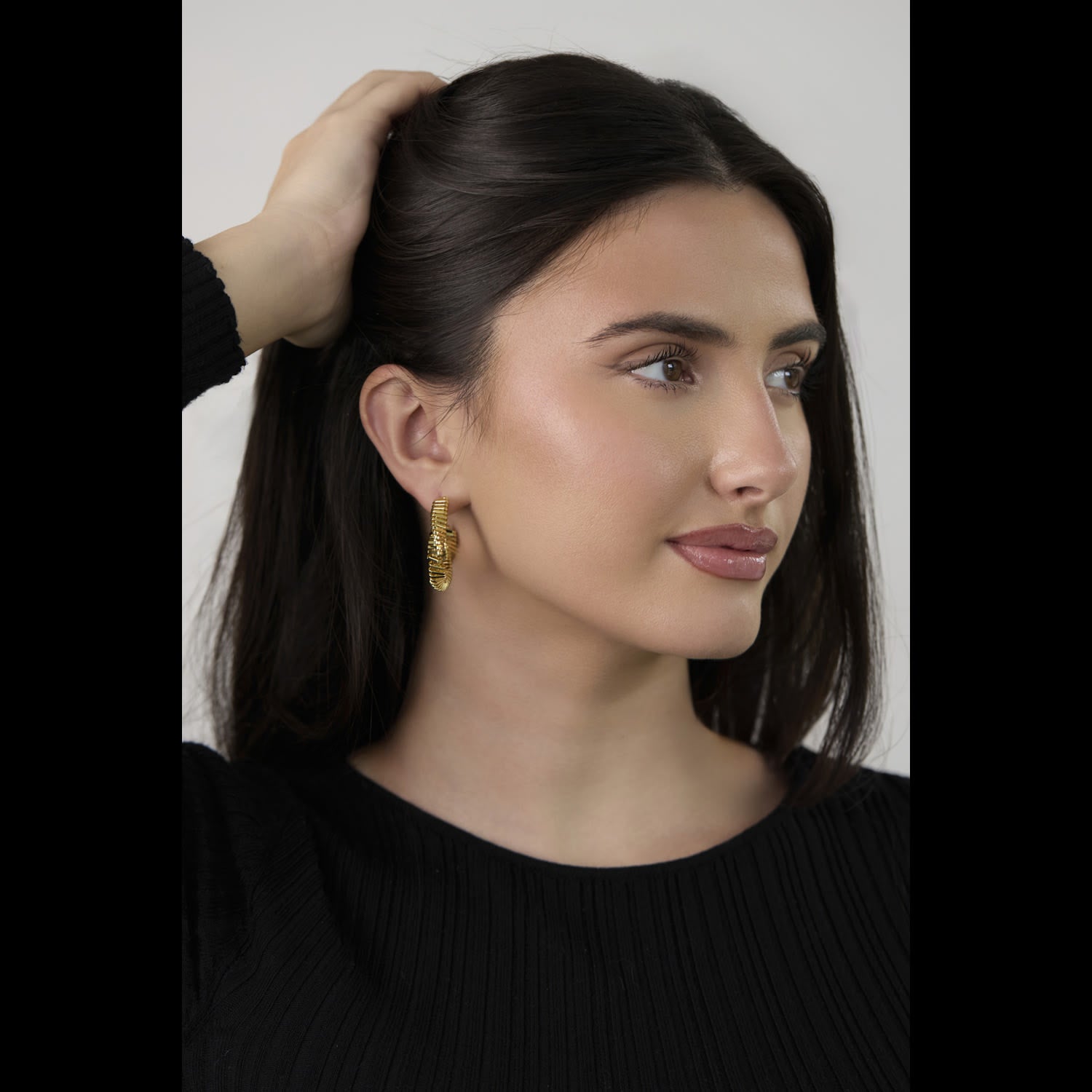 Twisted Multi Hoop Earrings